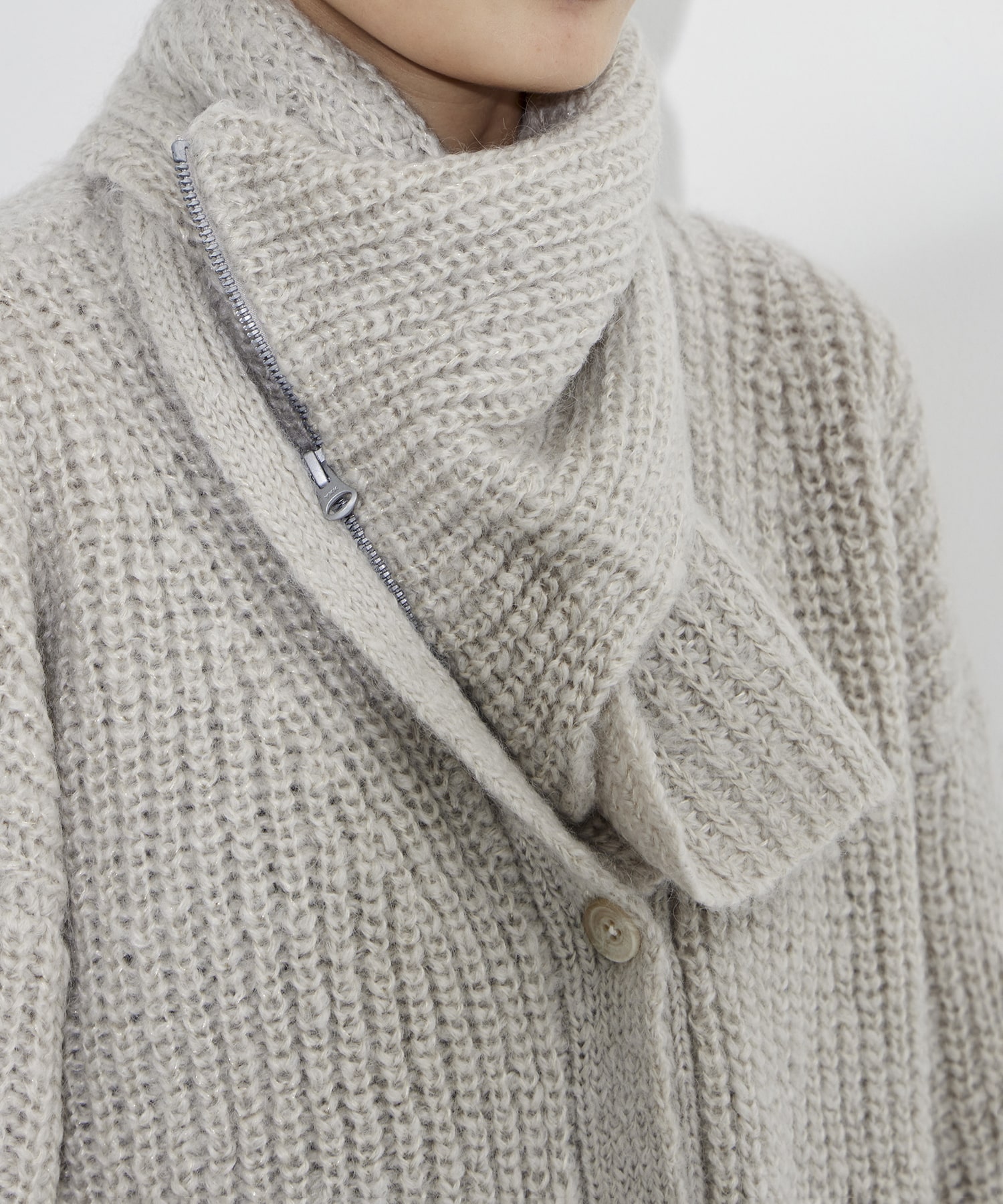 Soft Mohair Knit Cardigan STUDIOUS