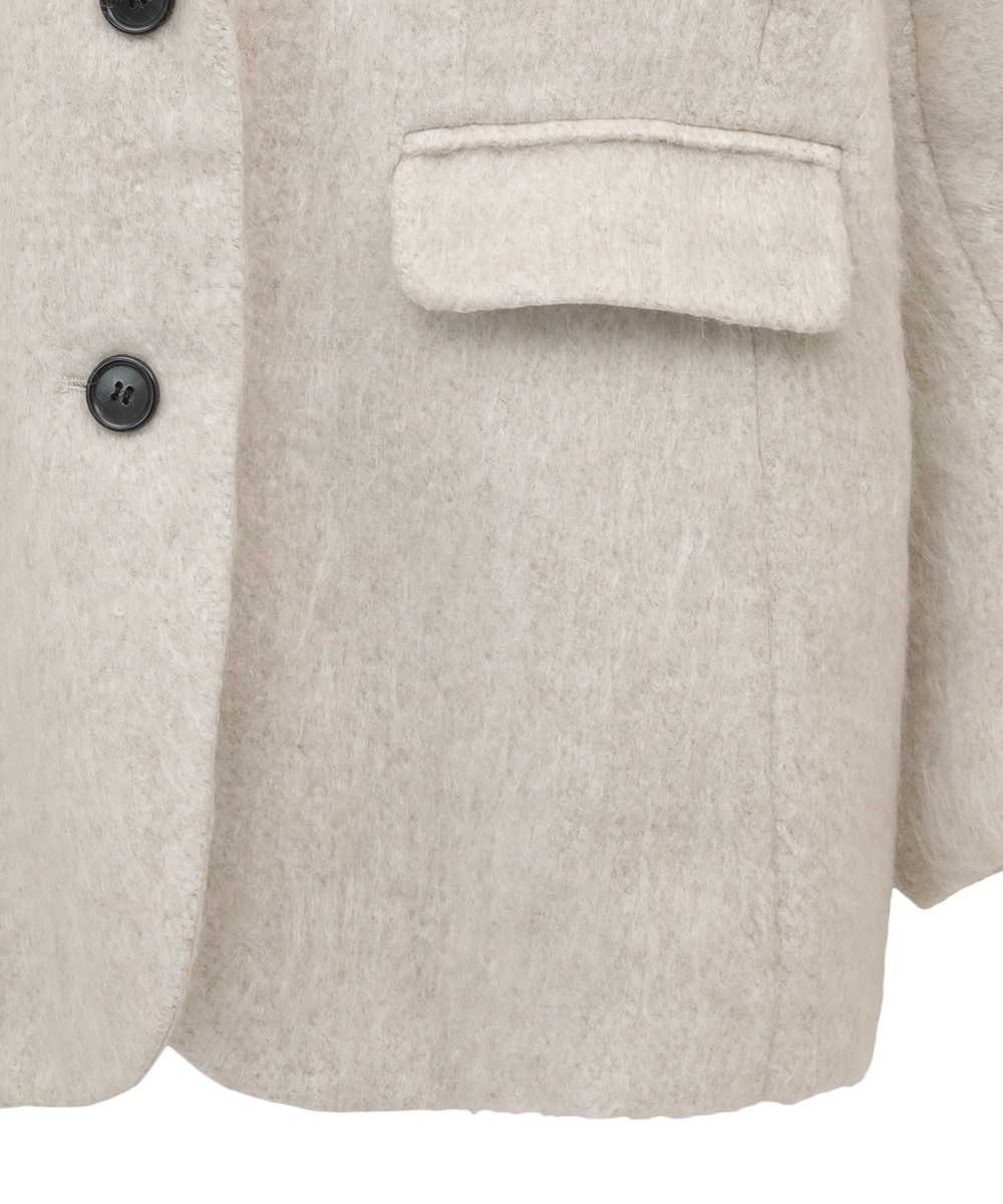 MIX SHAGGY OVER TAILORED JACKET(1 IVORY): CLANE: WOMENS｜ STUDIOUS