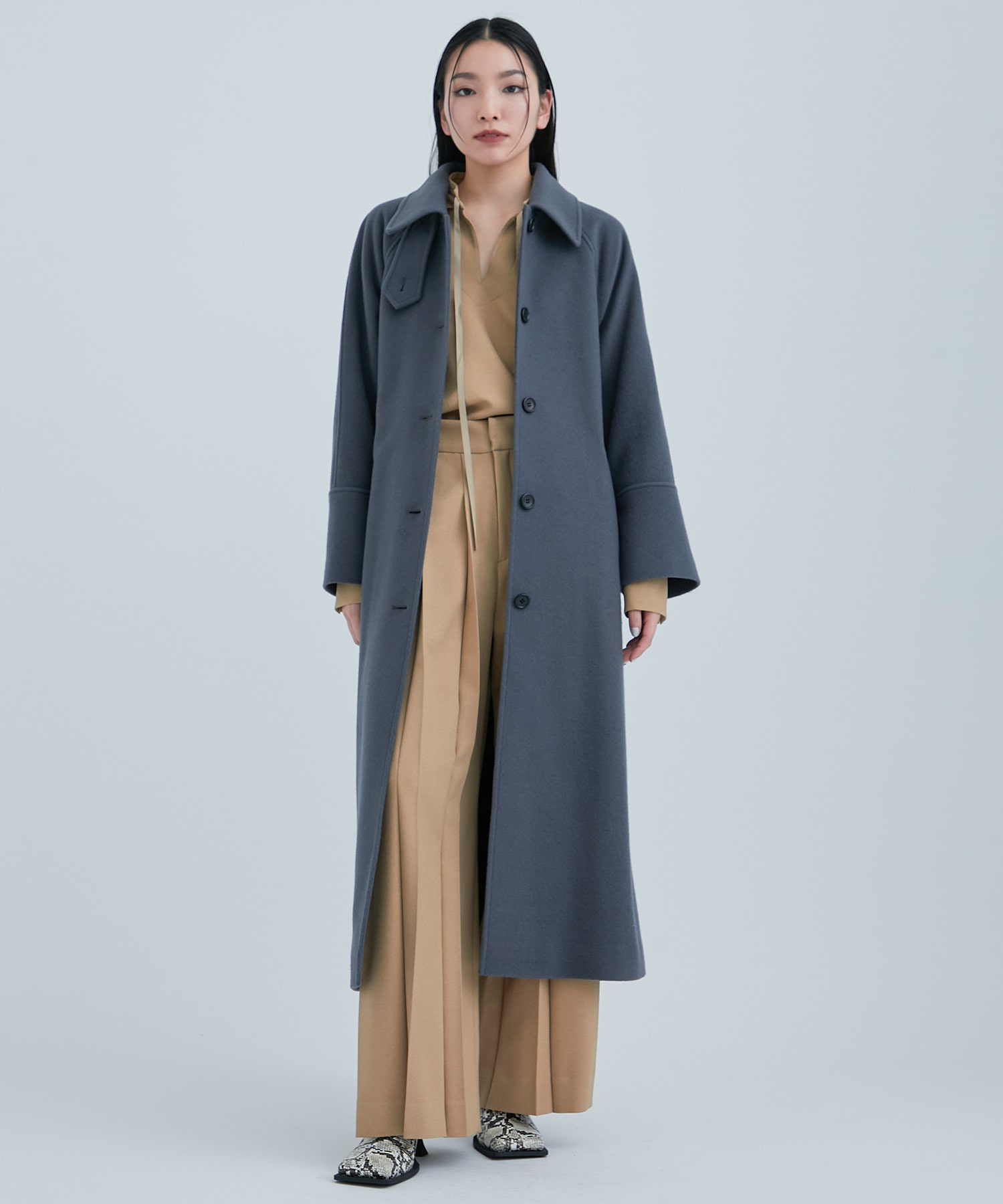 Waist Mark Belted COAT(1 DARK GREY): STUDIOUS: WOMENS｜ STUDIOUS