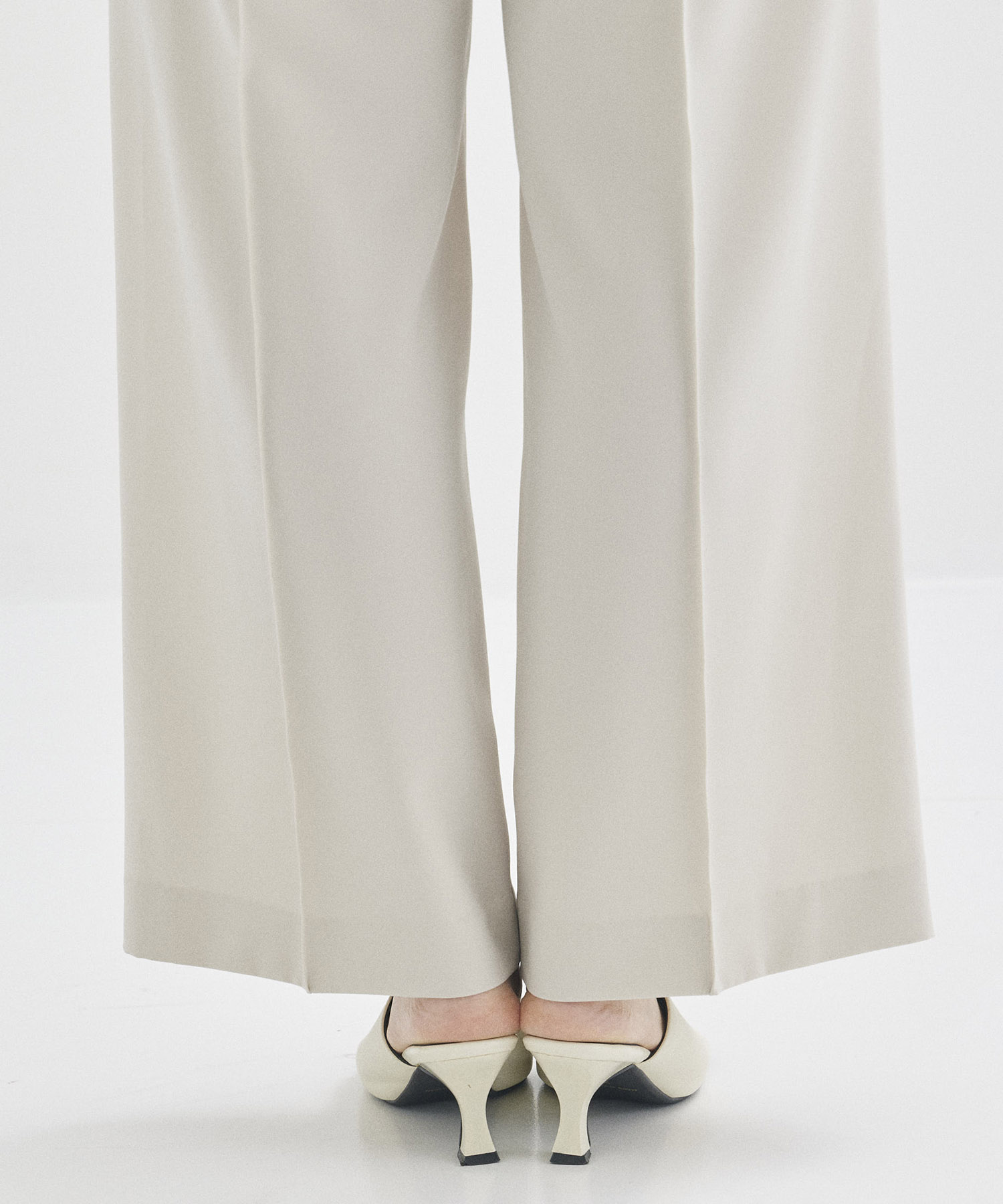 Strecth Twill Tucked Trousers STUDIOUS