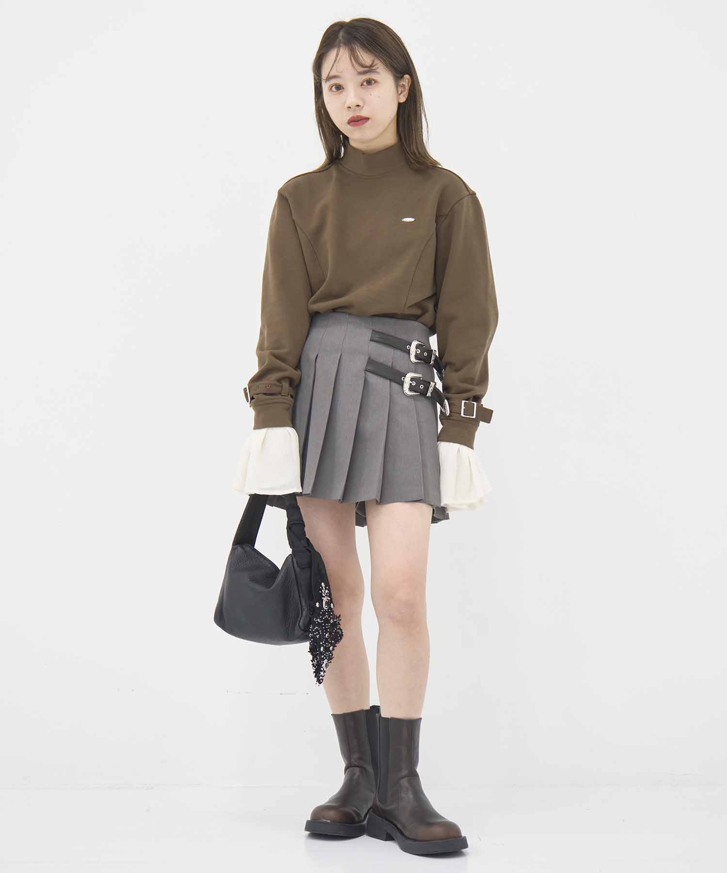 cuffs belted pullover tanakadaisuke