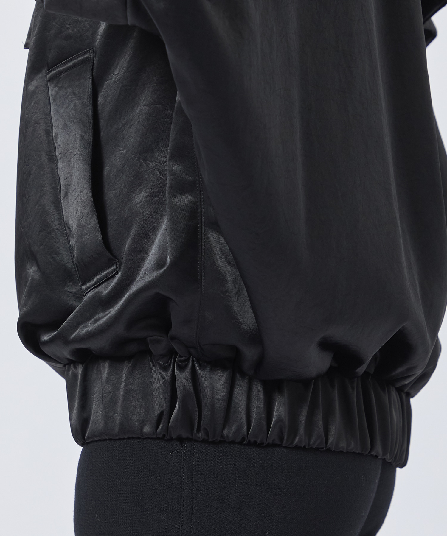 Satin padded detachable bomber 08sircus