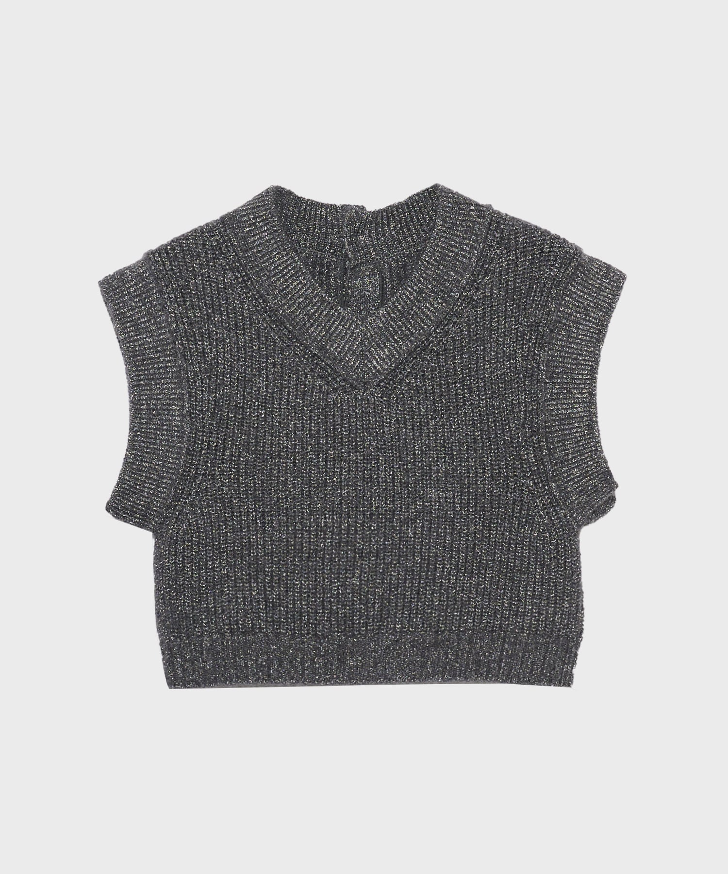 Mohair Lame Knit Vest STUDIOUS