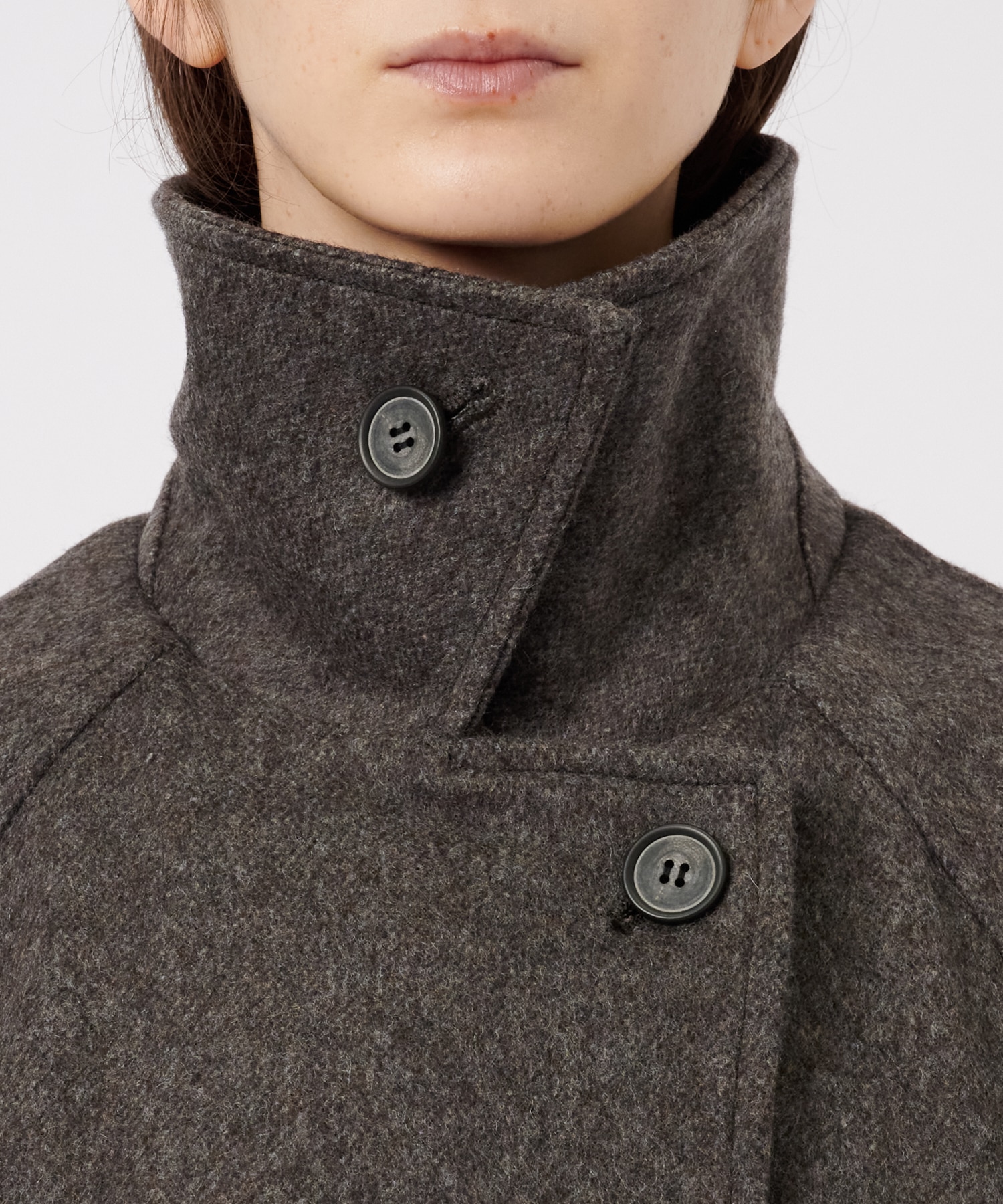 Stand Collar Wool Coat STUDIOUS