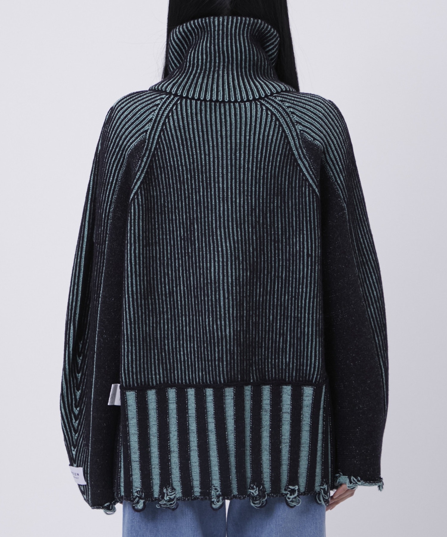 リバーシブルZip knit coat PEIEN