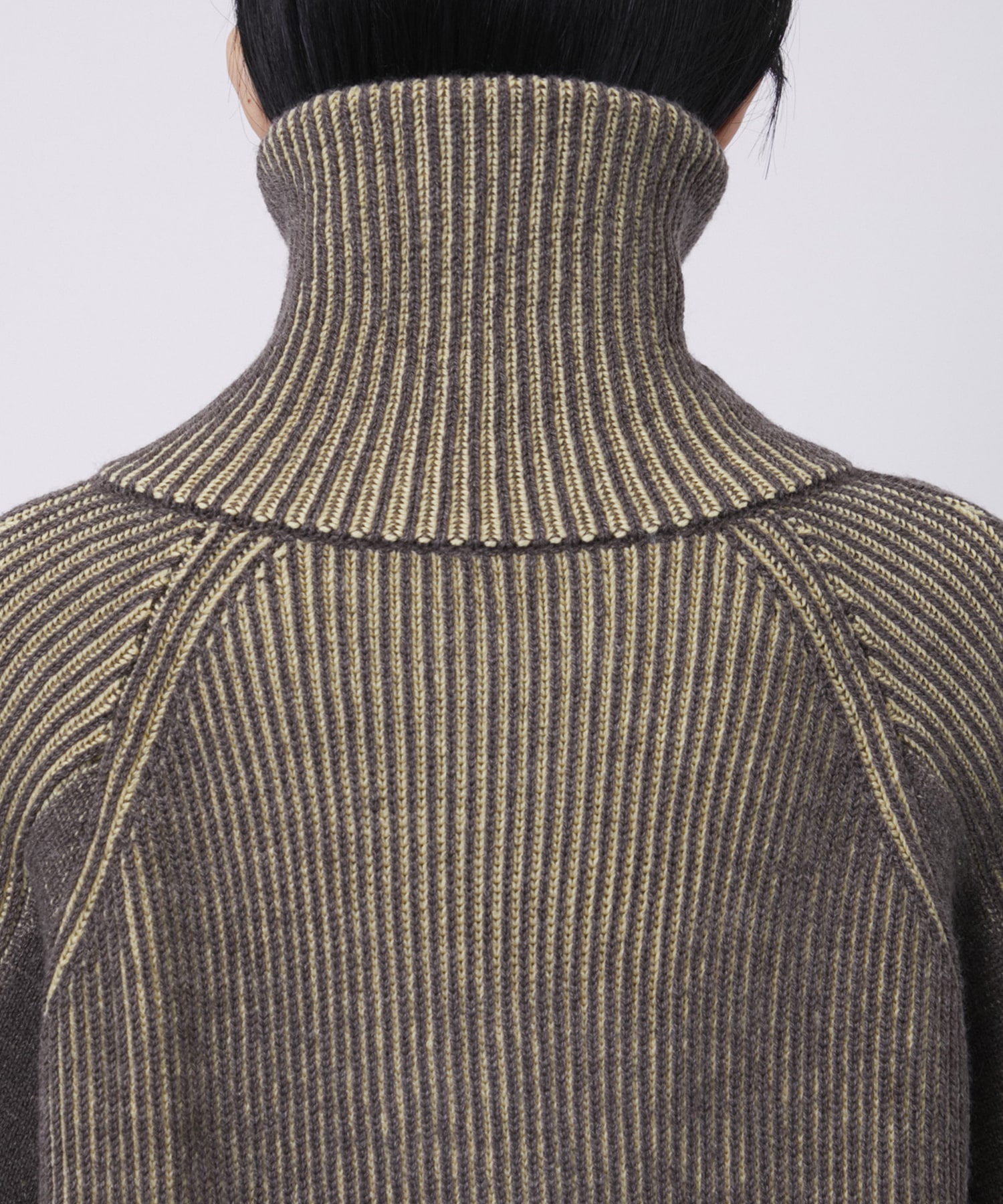 リバーシブルZip knit coat PEIEN