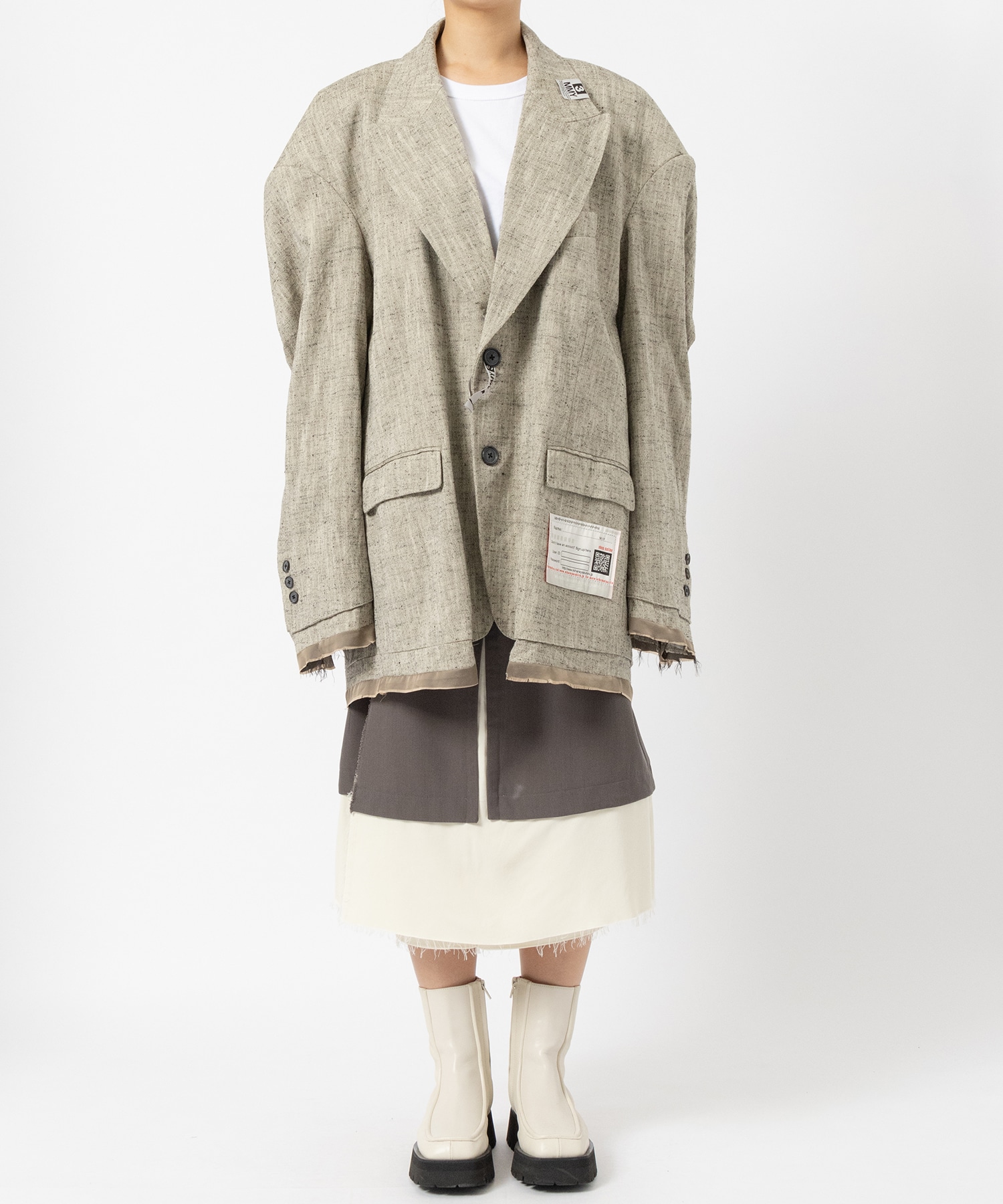 SLUB NEP TWEED JACKET Maison MIHARA YASUHIRO