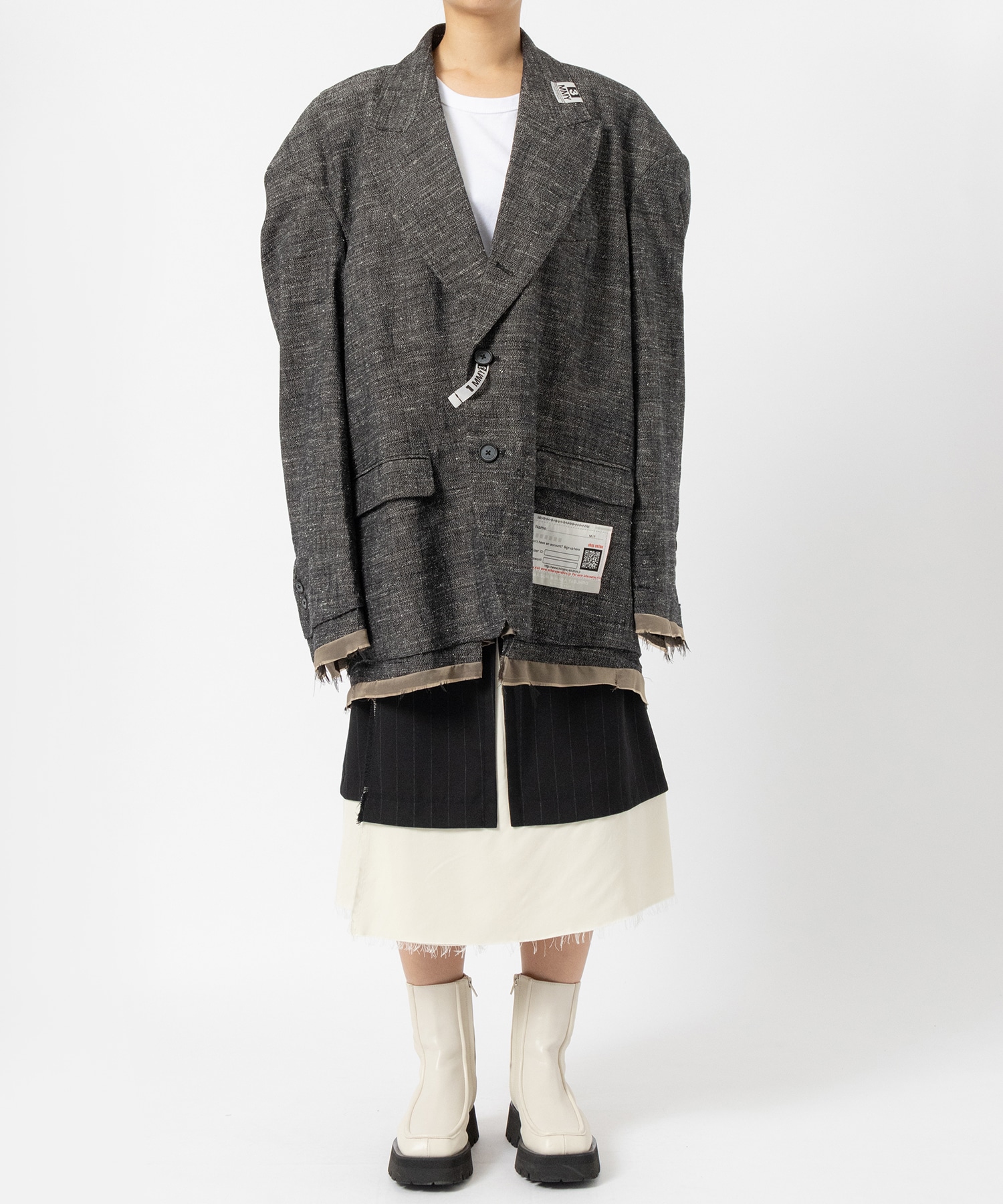 SLUB NEP TWEED JACKET Maison MIHARA YASUHIRO