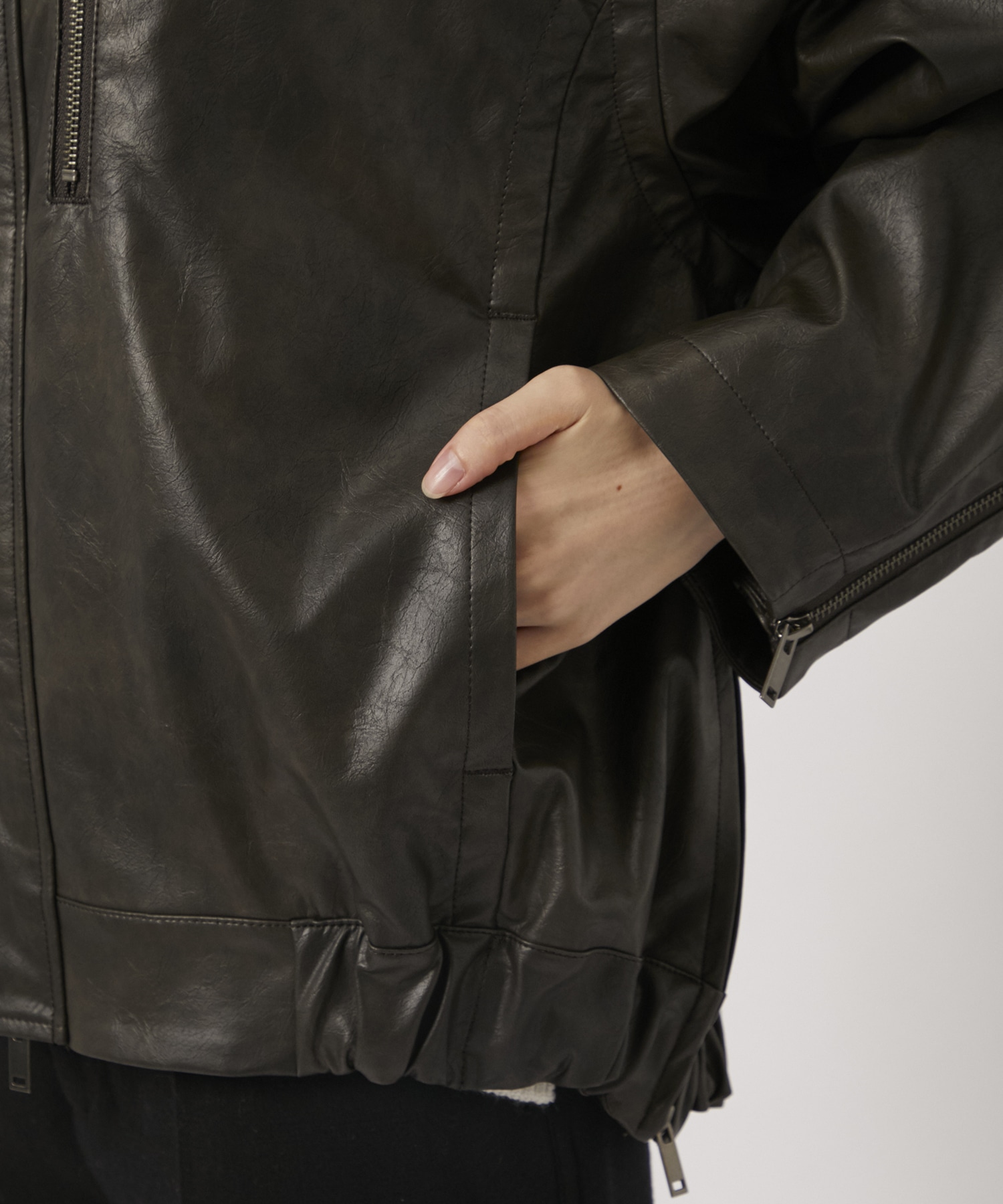 Faux Leather Jacket STUDIOUS