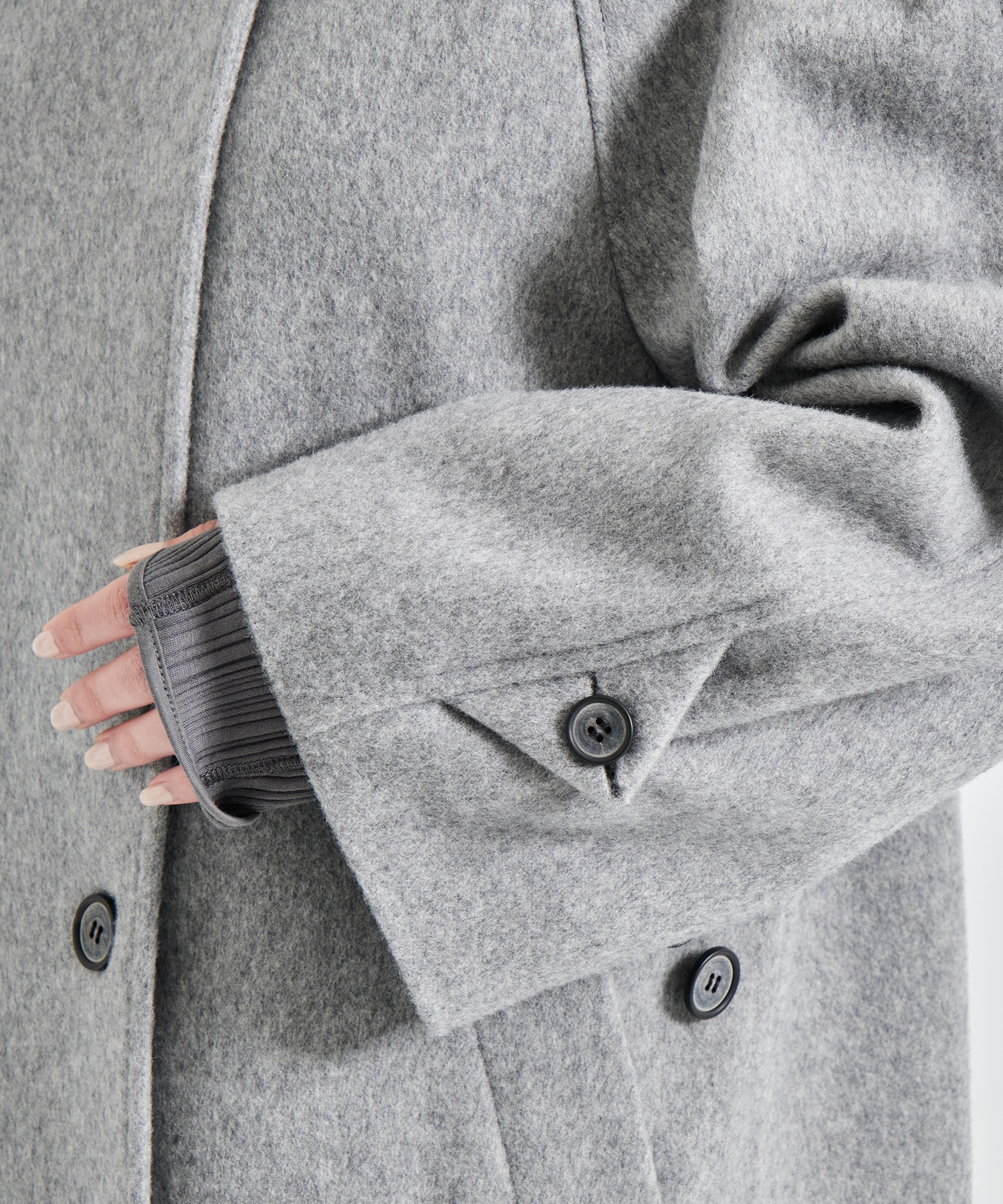 Stand Collar Wool Coat STUDIOUS