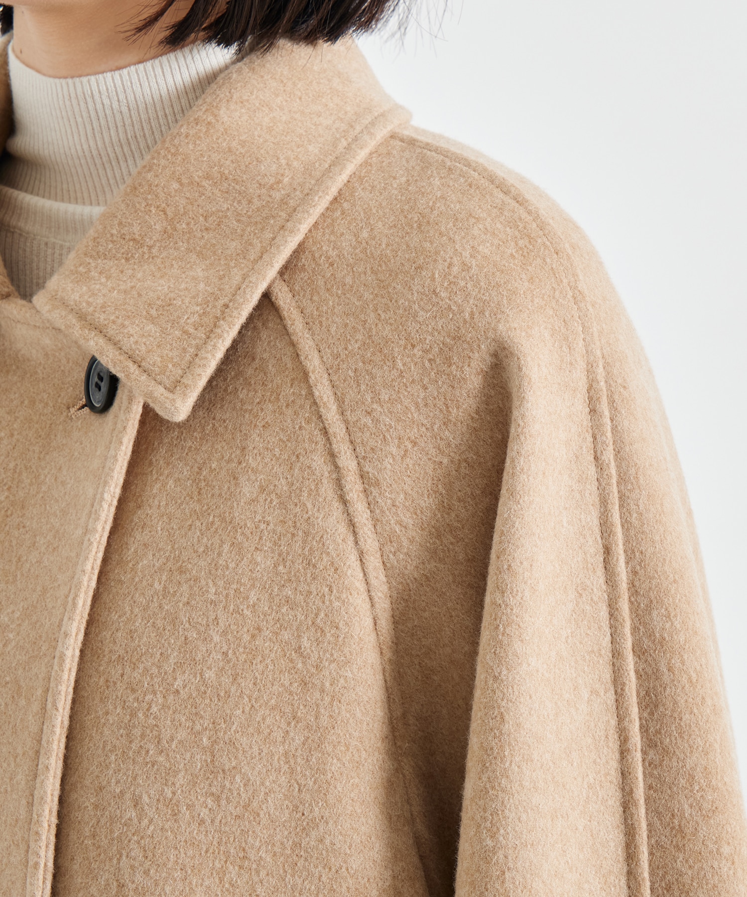 Stand Collar Wool Coat STUDIOUS