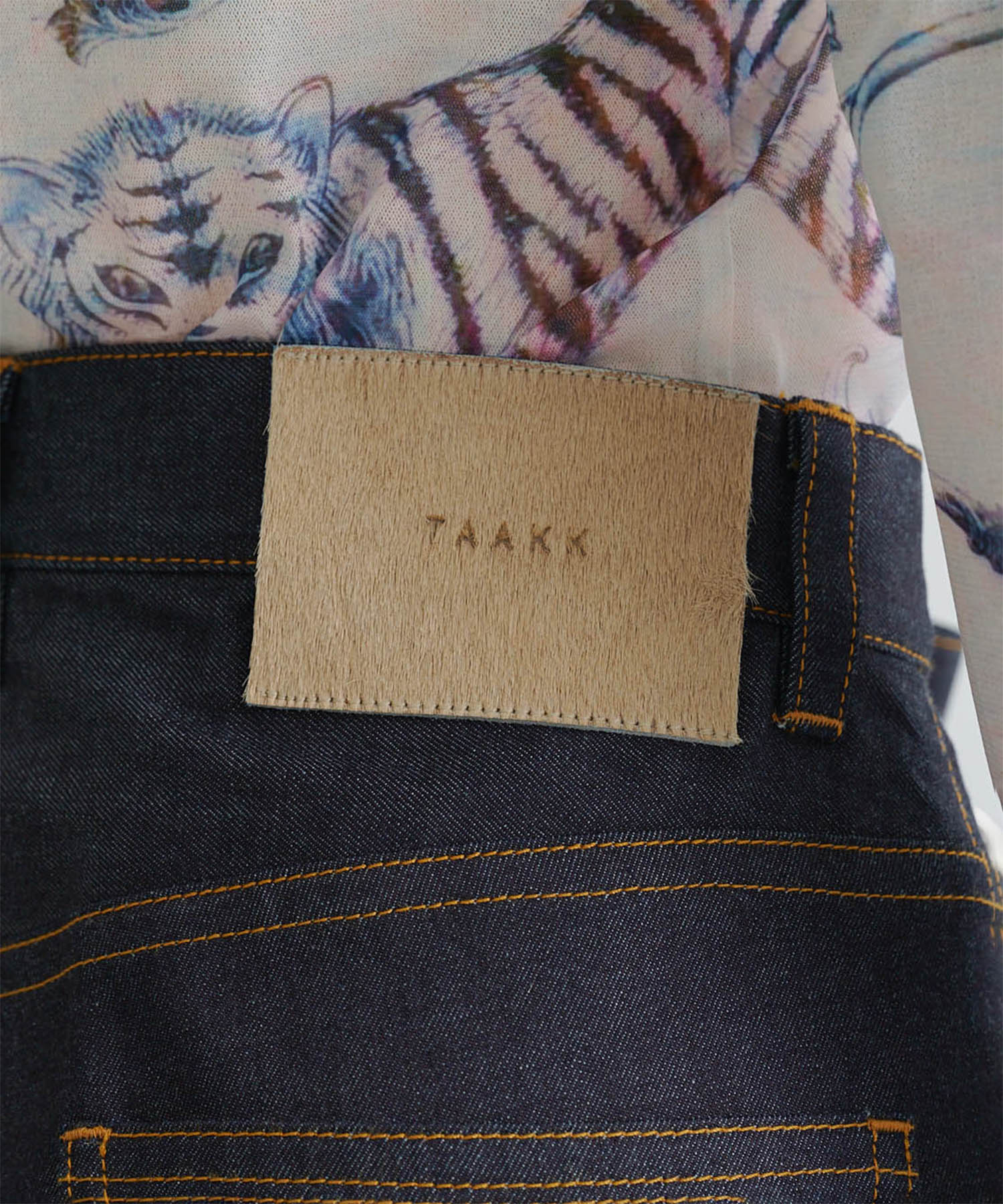 DENIM WIDE PANTS(刺繍) TAAKK