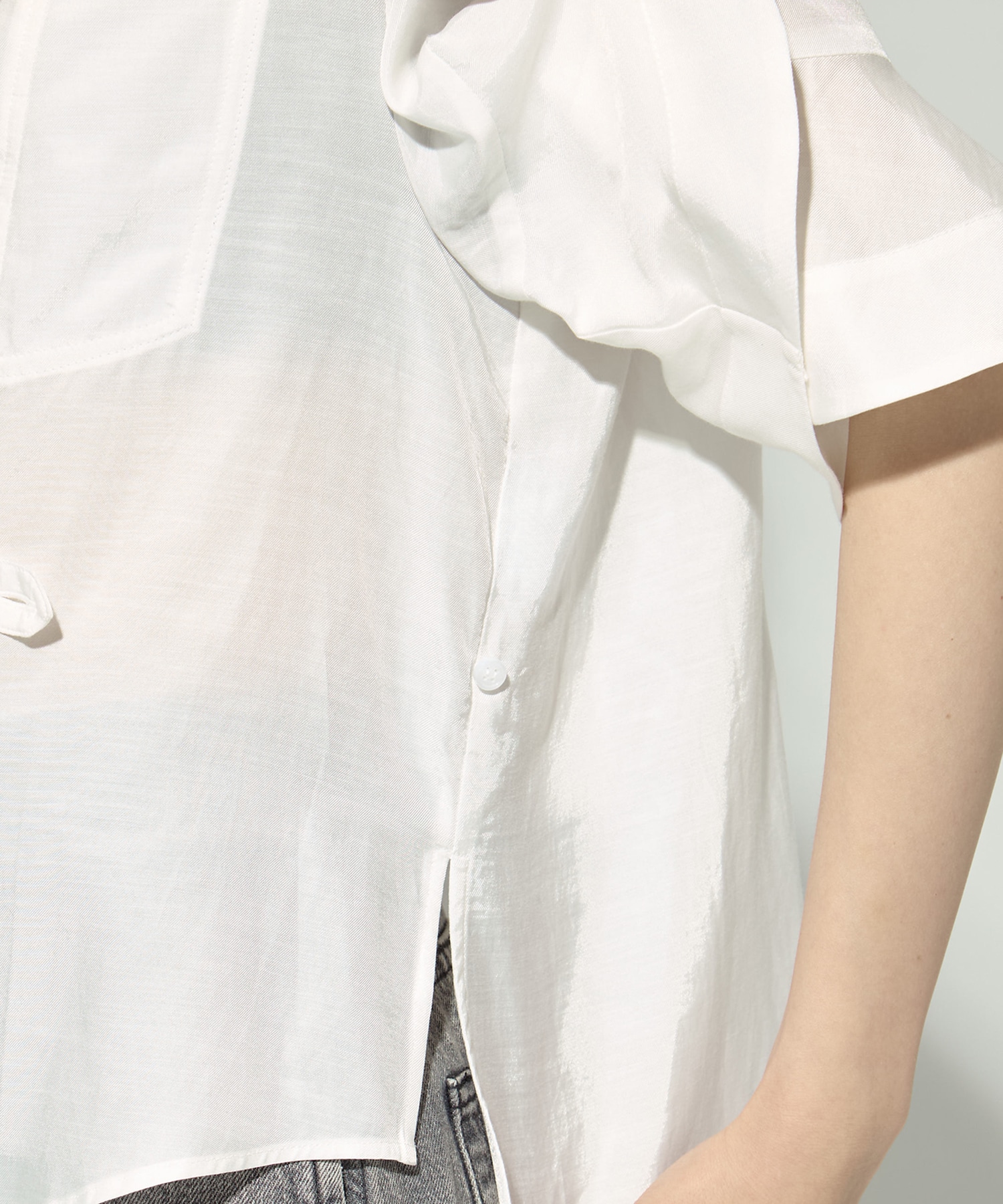 Hem Flare 2way Blouse STUDIOUS