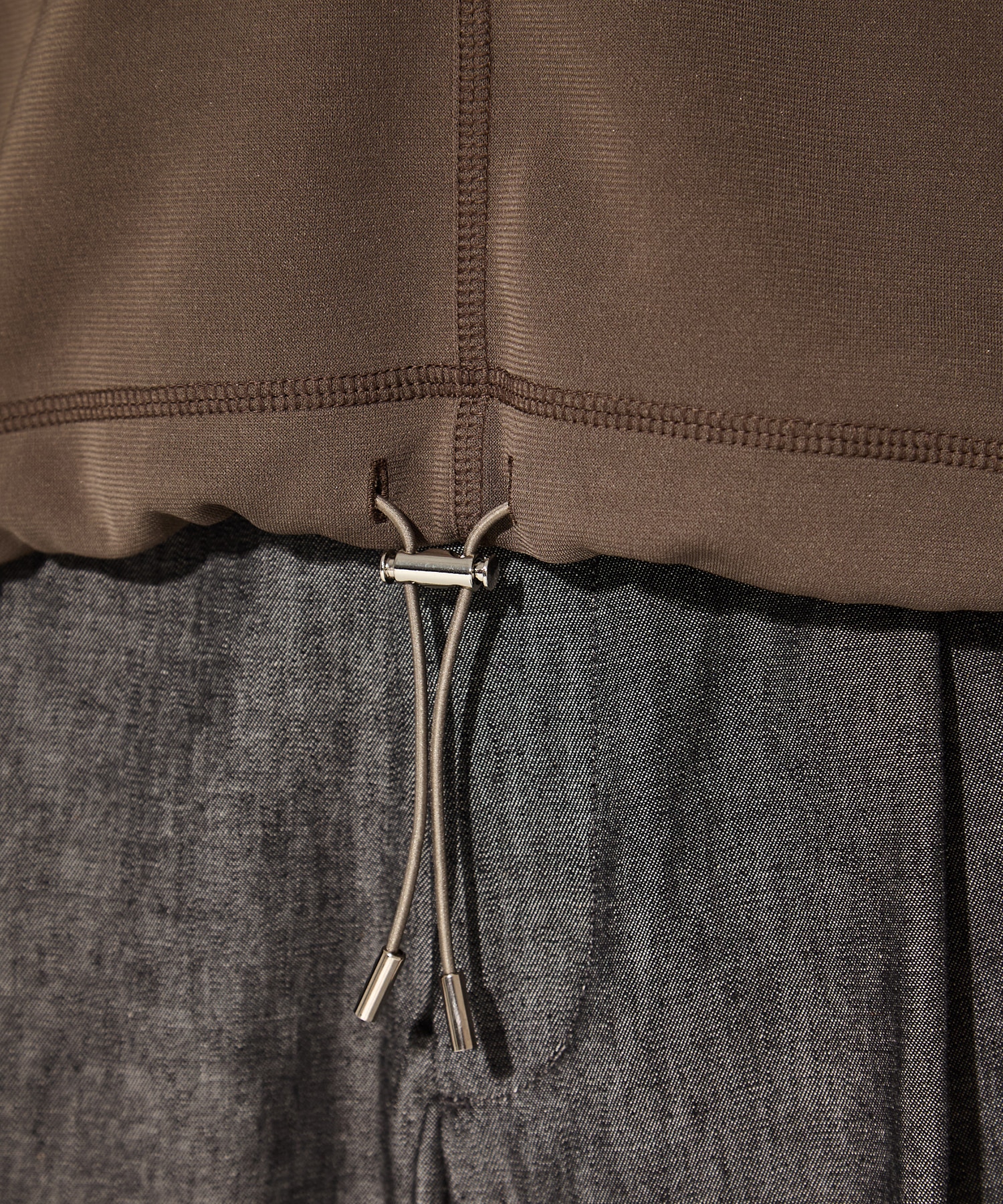 Draw Cord Hem Cropped T UJOH