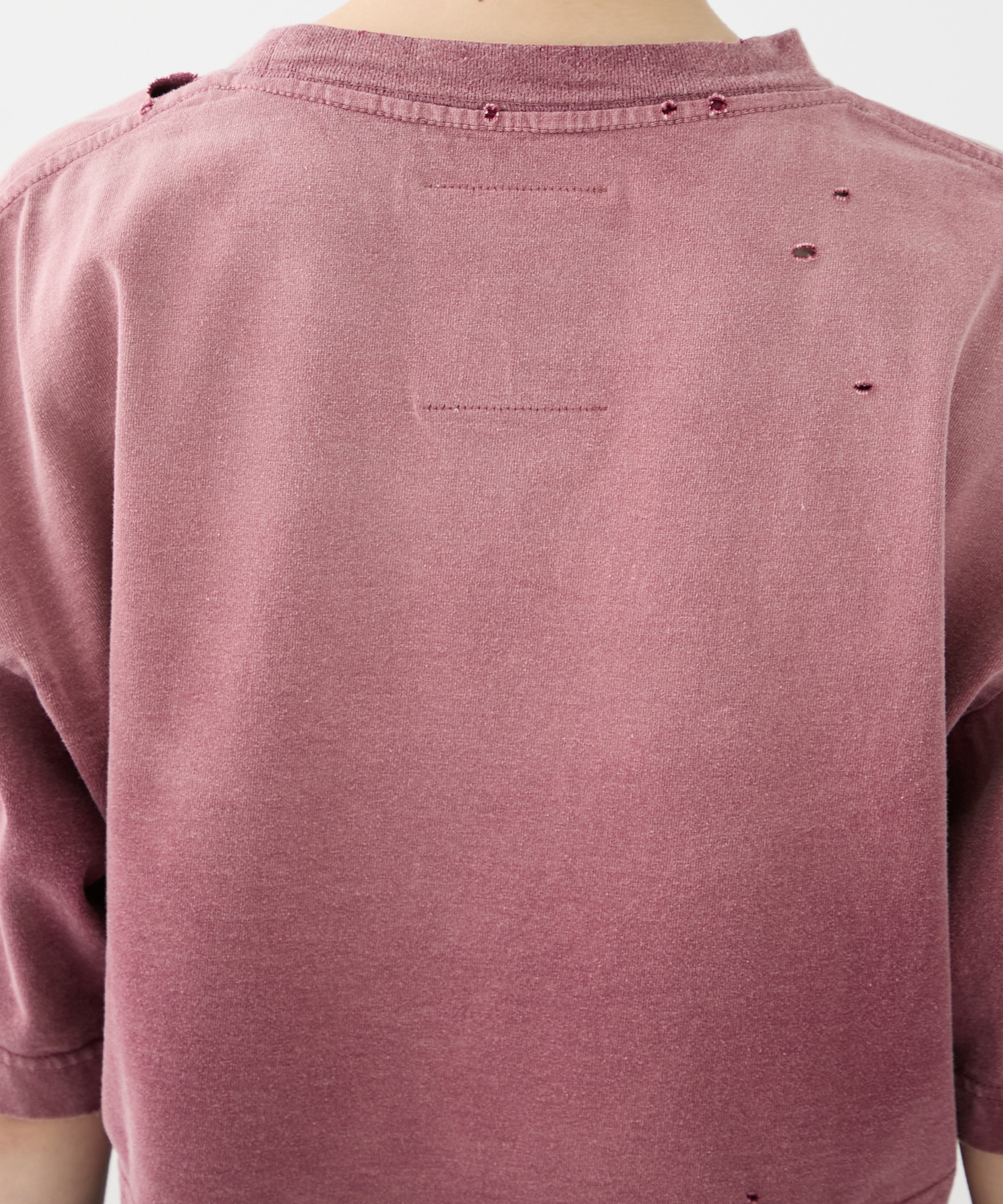 SUN FADED CROPPED TEE Maison MIHARA YASUHIRO