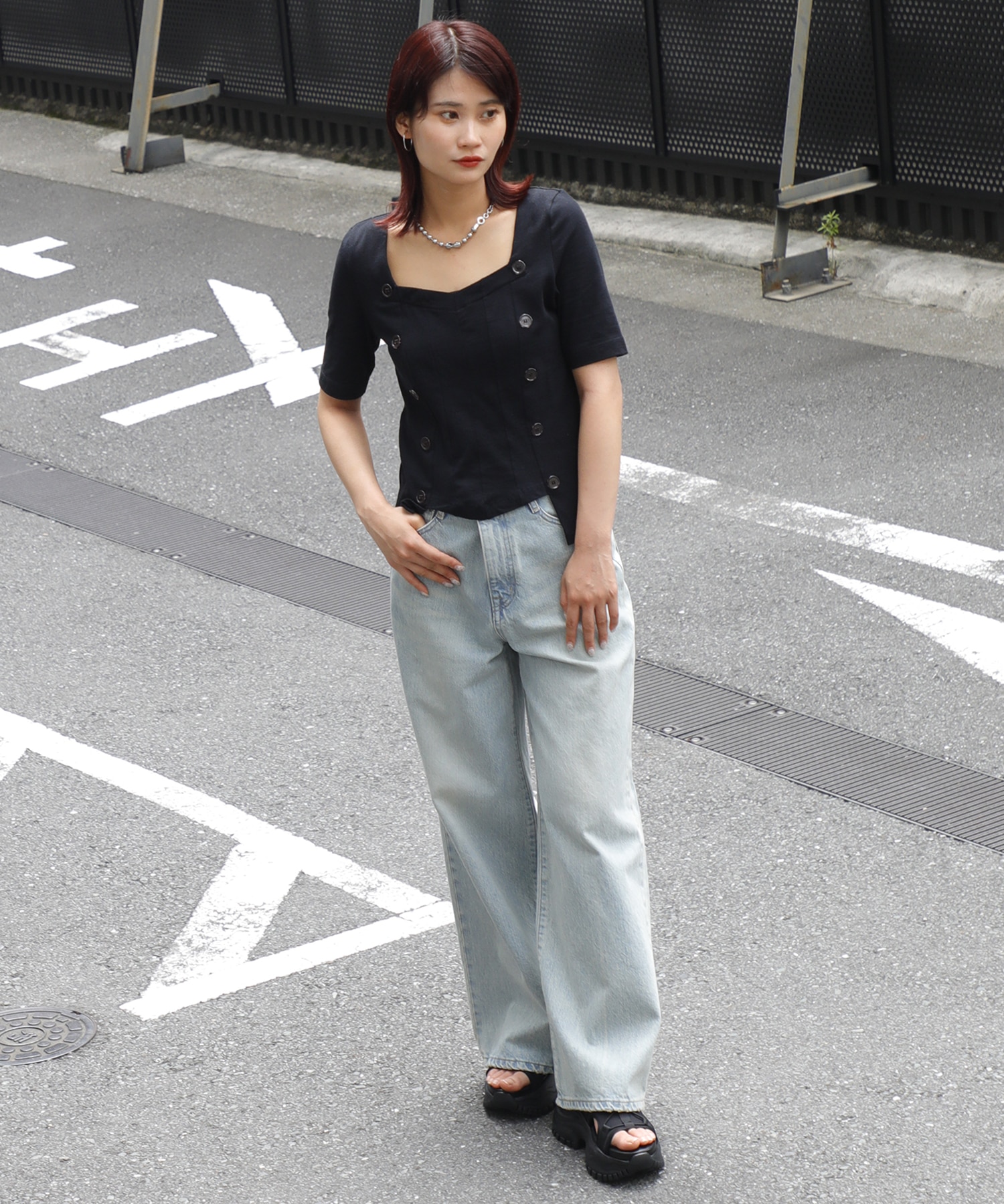 Semi Flare Dyed Jeans STUDIOUS