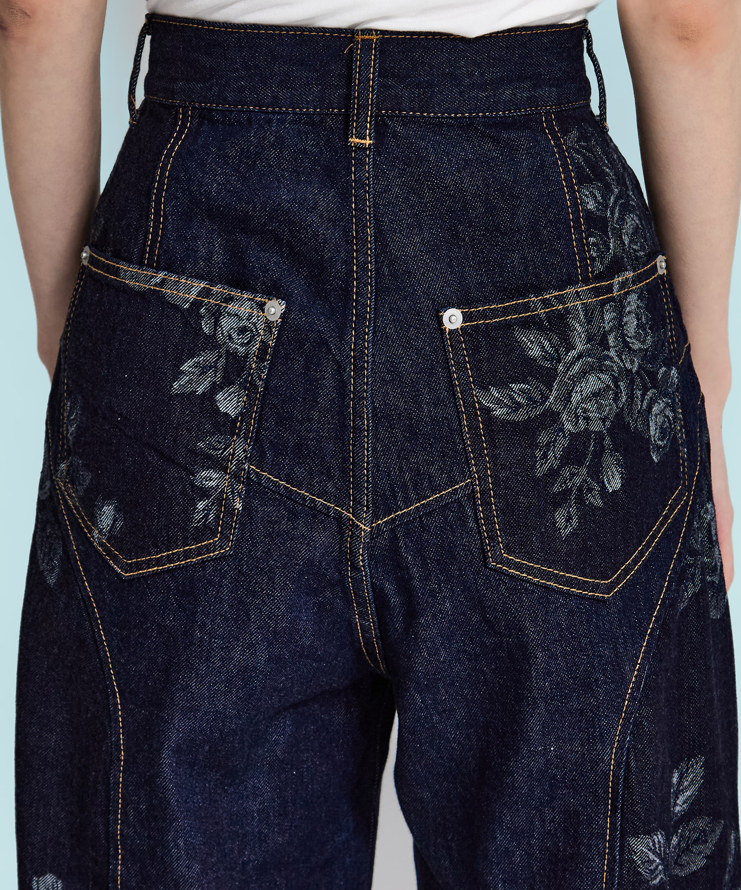 別注  ROSE DENIM PANTS FETICO