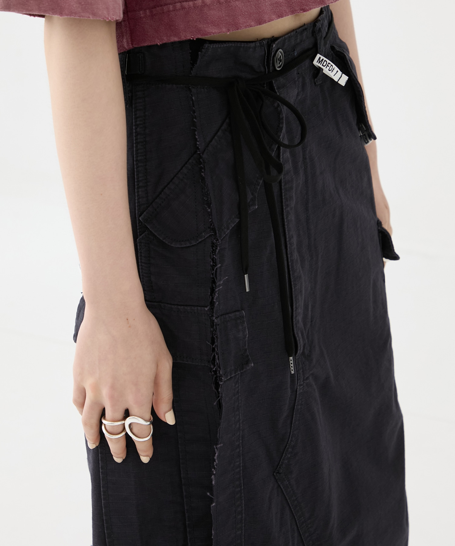 CARGO PNTS PASTED SKIRT Maison MIHARA YASUHIRO