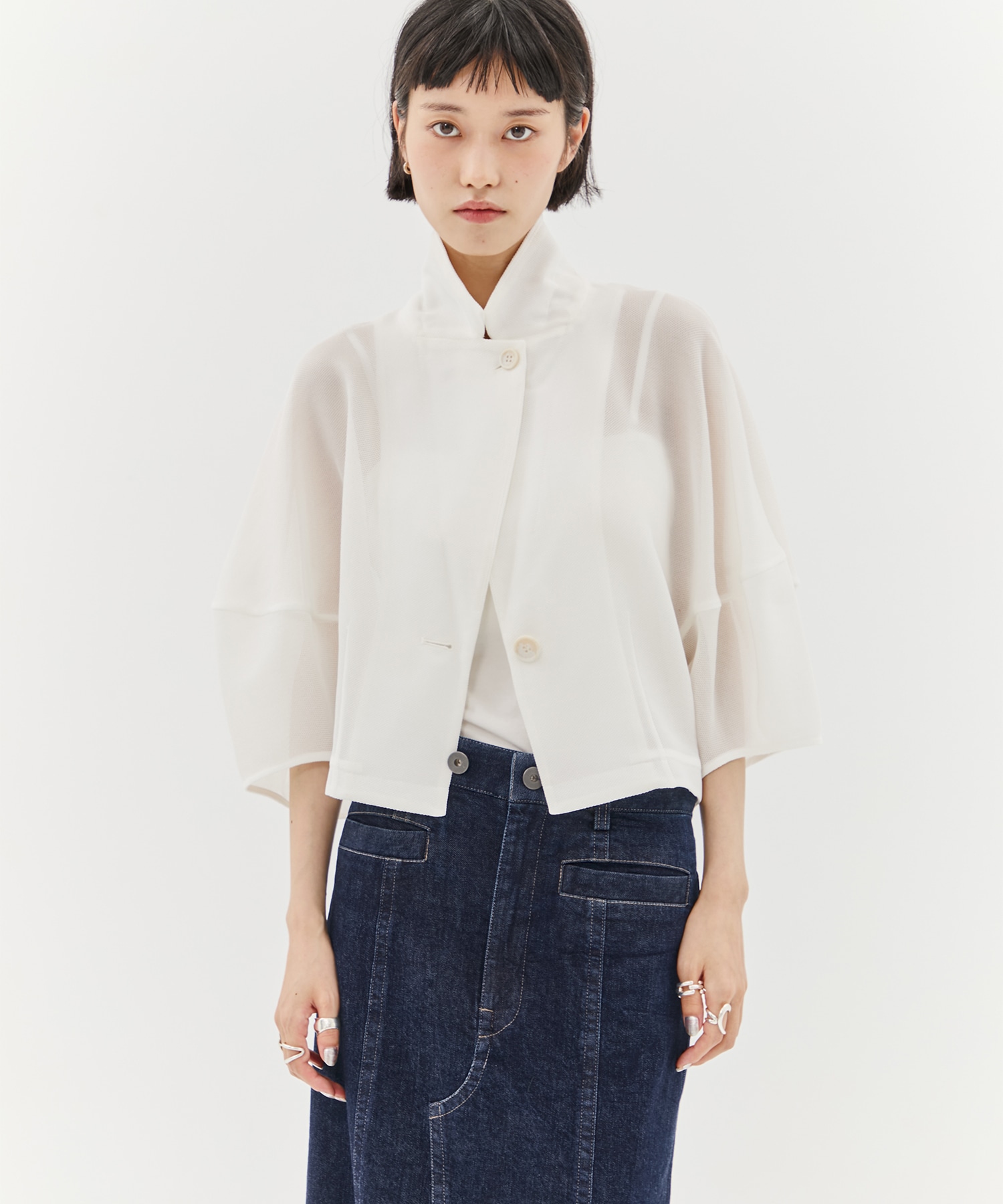 別注MESH LANTERN JACKET CLANE