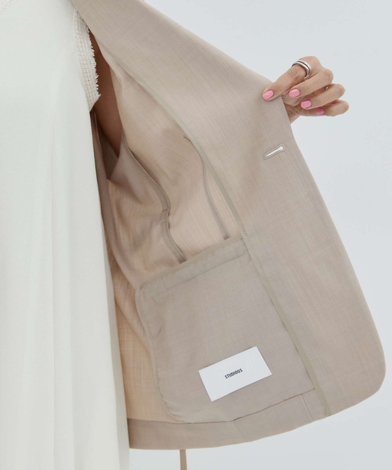 Half Sleeve Summer Wool Jacket STUDIOUS