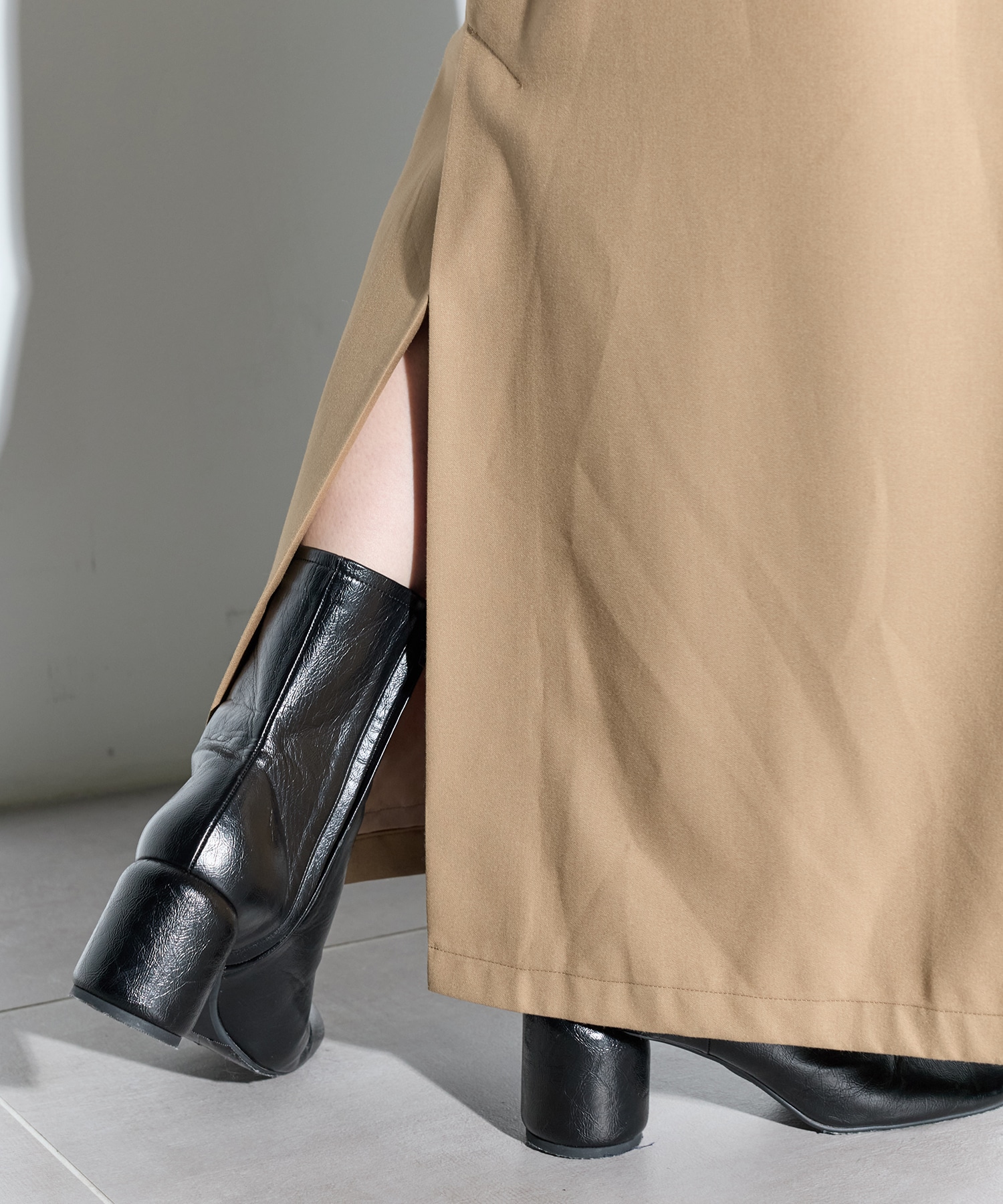 Cape belt dress MURRAL