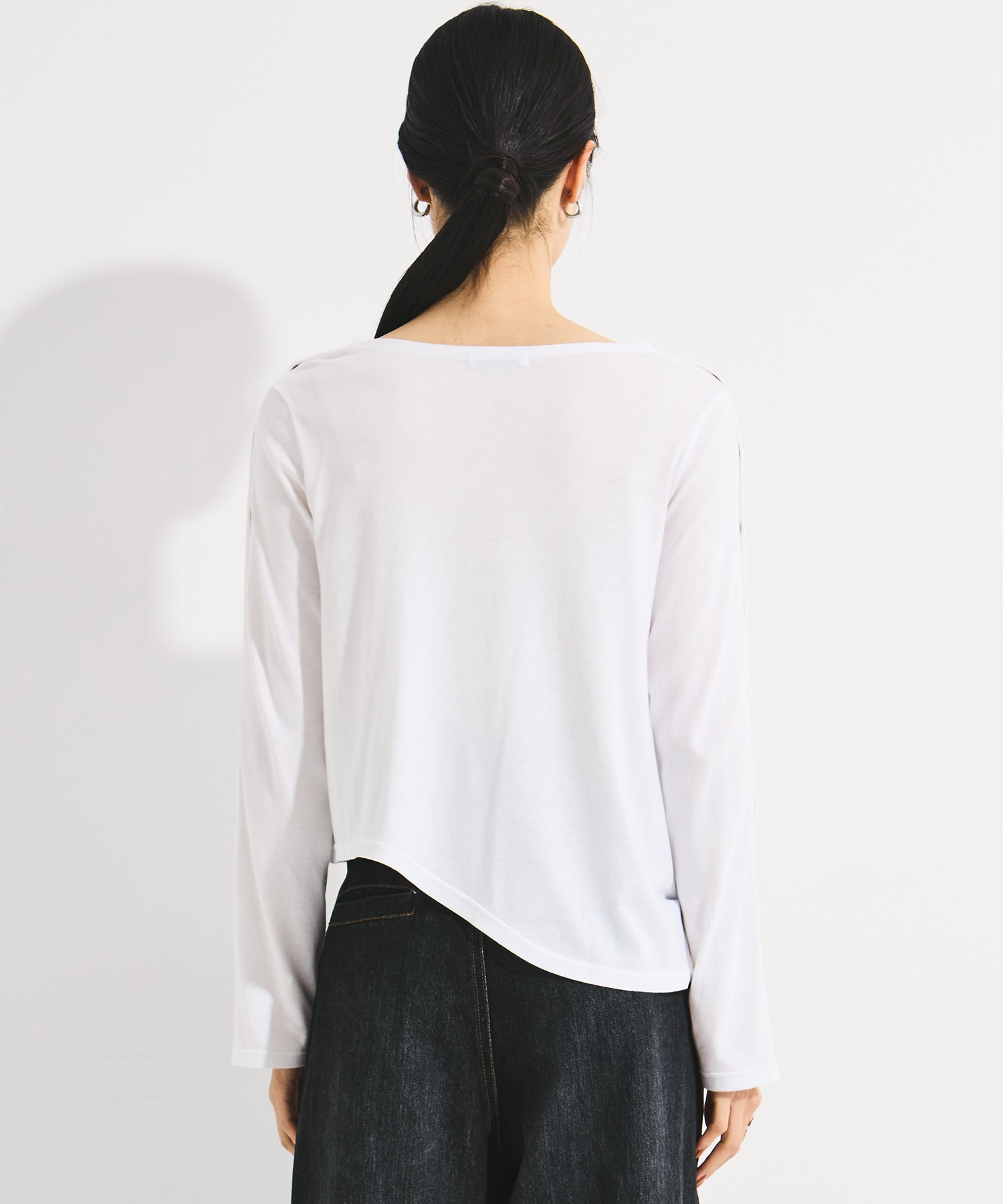 SHOULDER SNAP LONG SLEEVE TEE STUDIOUS
