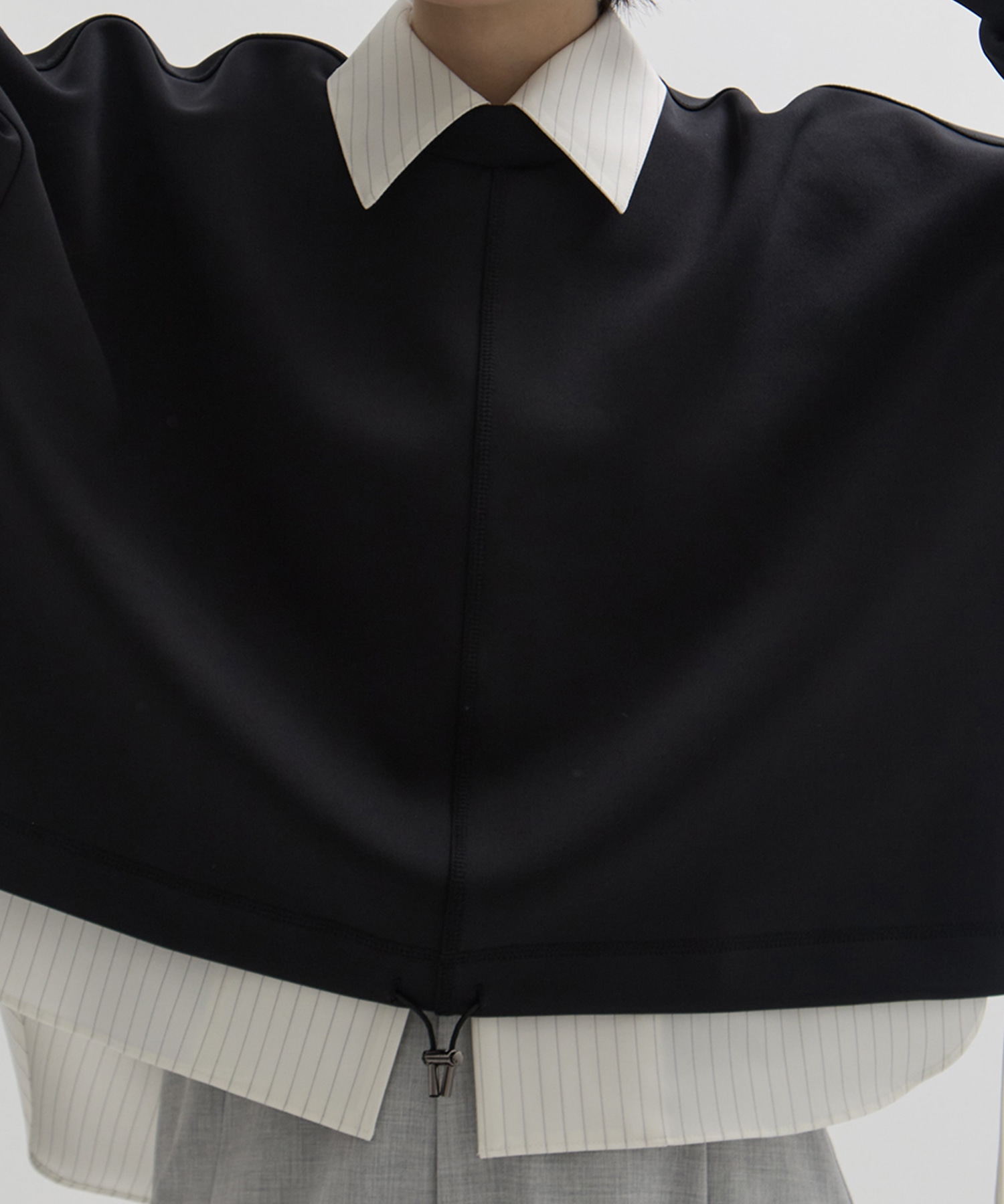 Draw Cord Cropped T UJOH