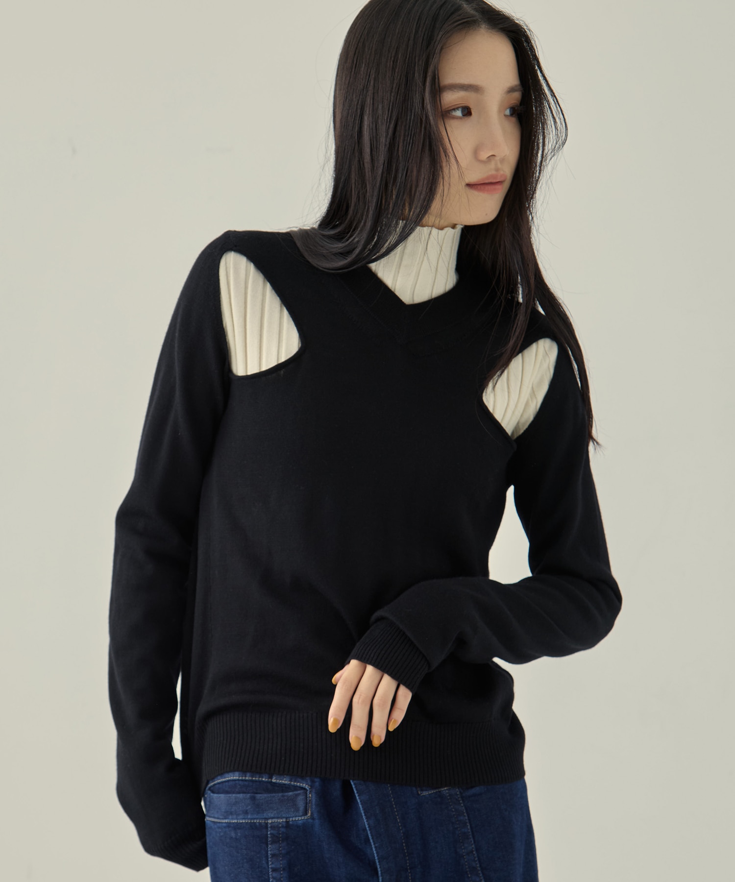 別注WAO-FK03-1002(肩開きニット） AKANE UTSUNOMIYA