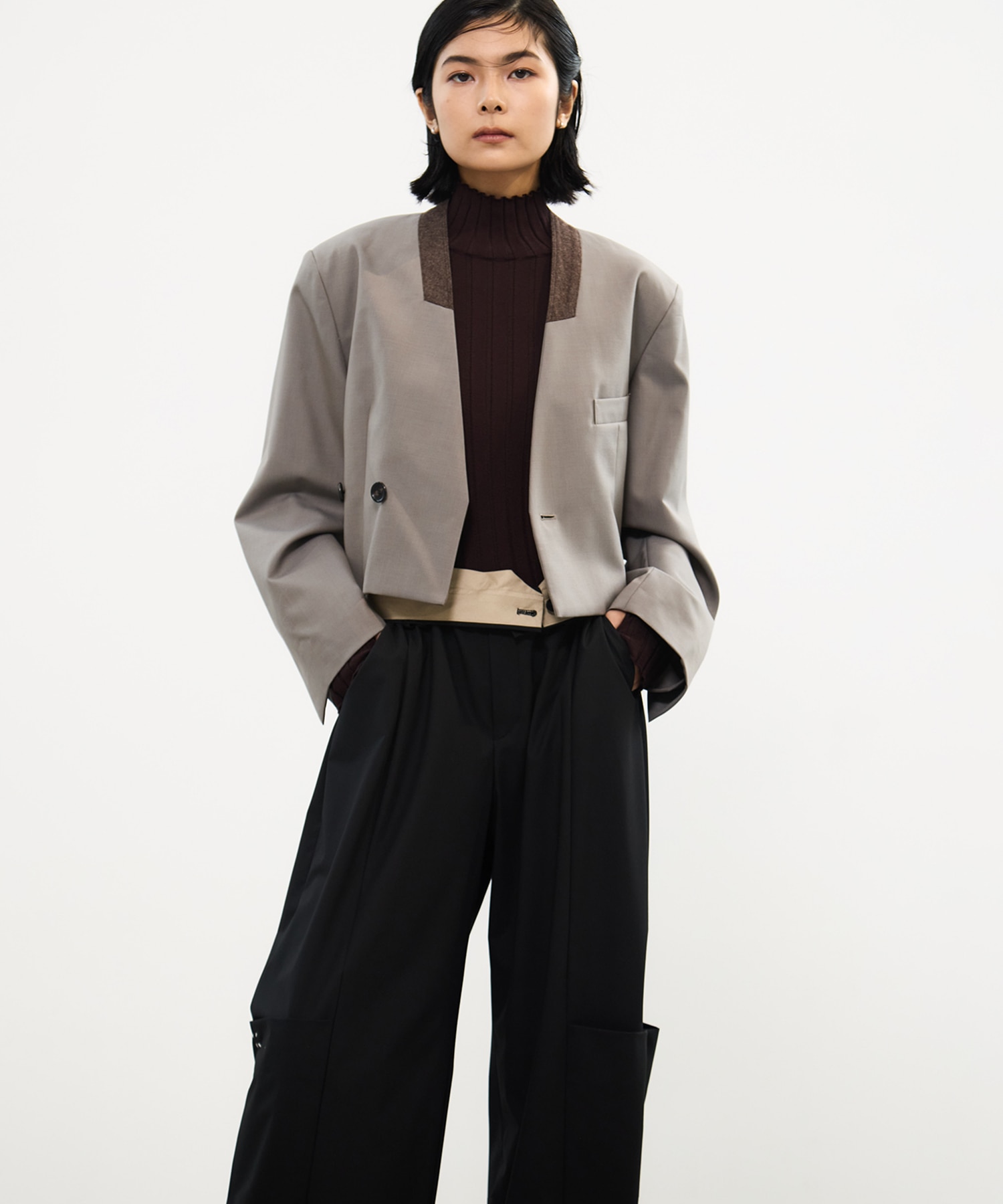 Soft Barrel Leg Cargo Trousers STUDIOUS