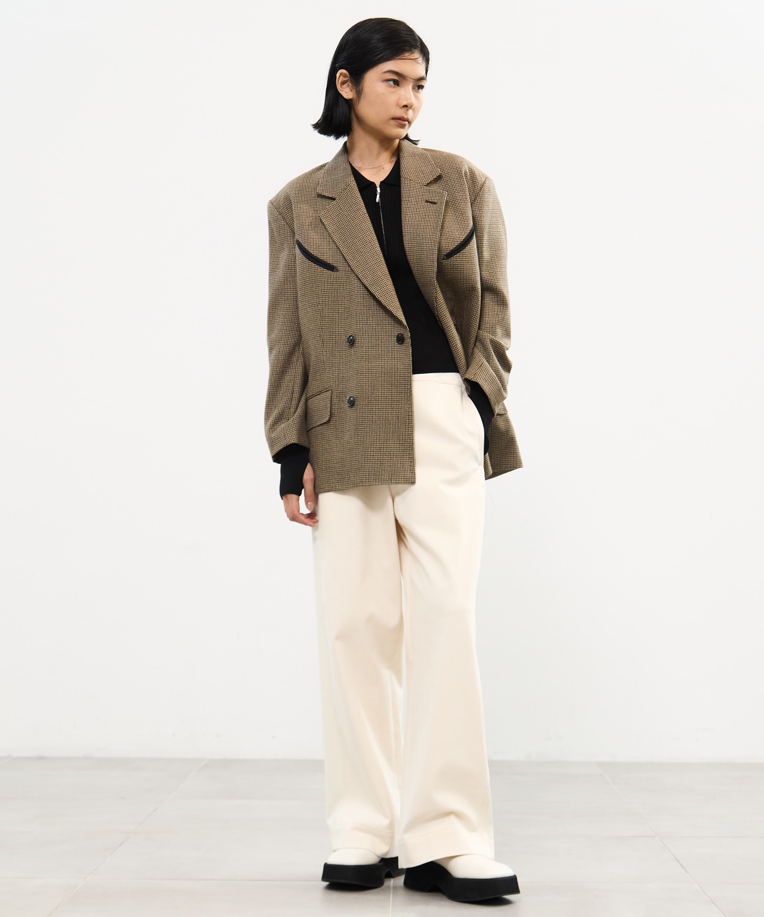 Wool check jacket TOGA