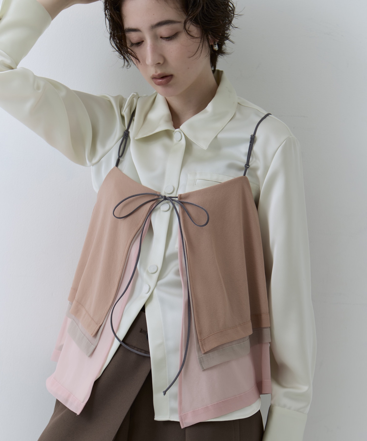 3way Camisole & Cashmere Long T STUDIOUS