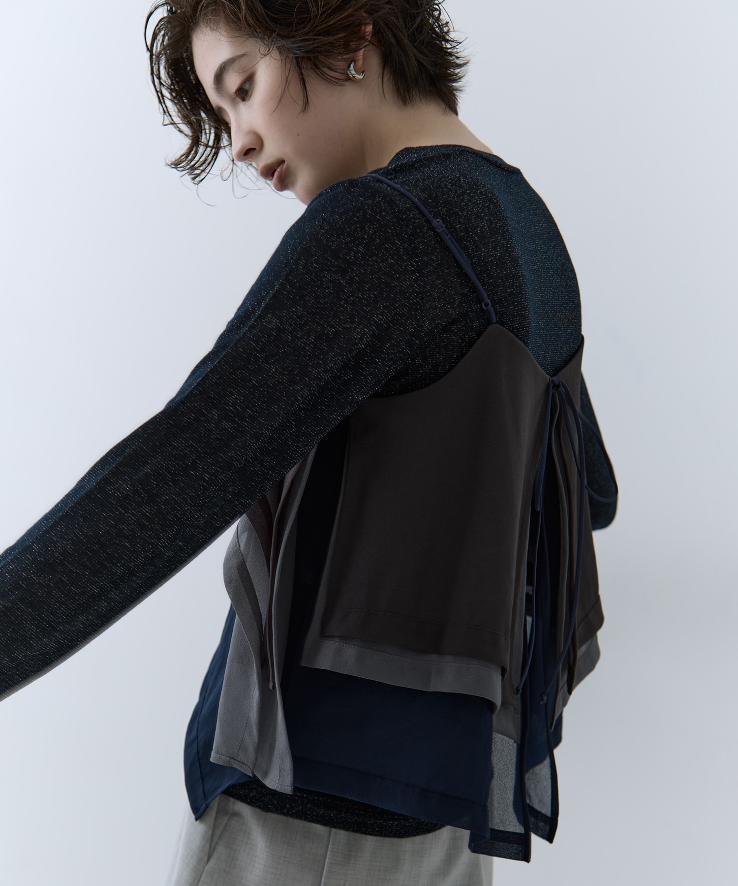 3way Camisole & Cashmere Long T STUDIOUS