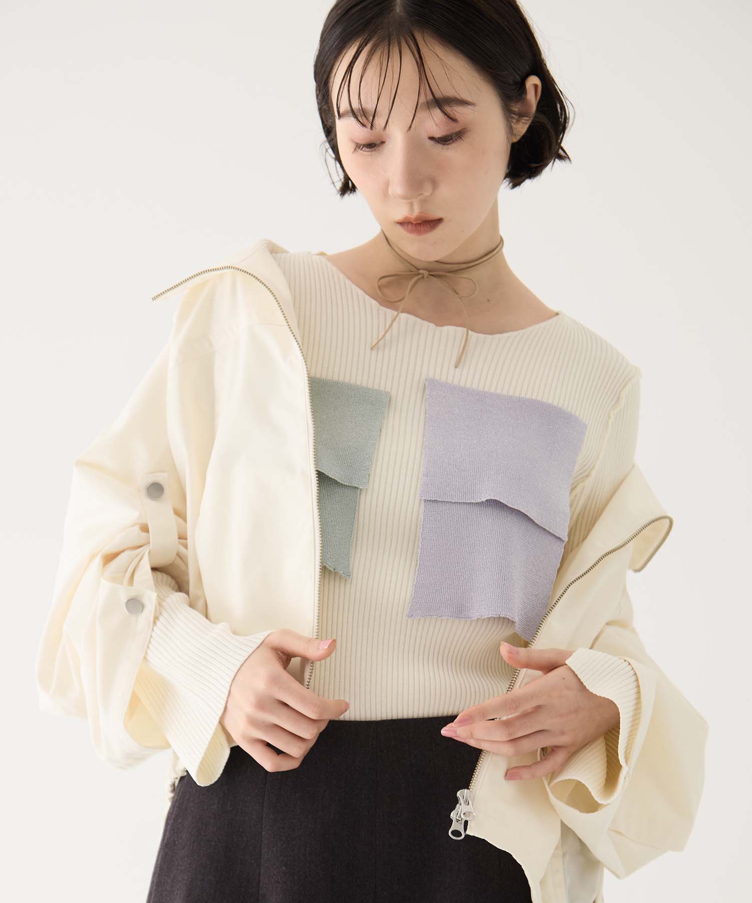 別注CREW NECK RIB KNIT kotohayokozawa