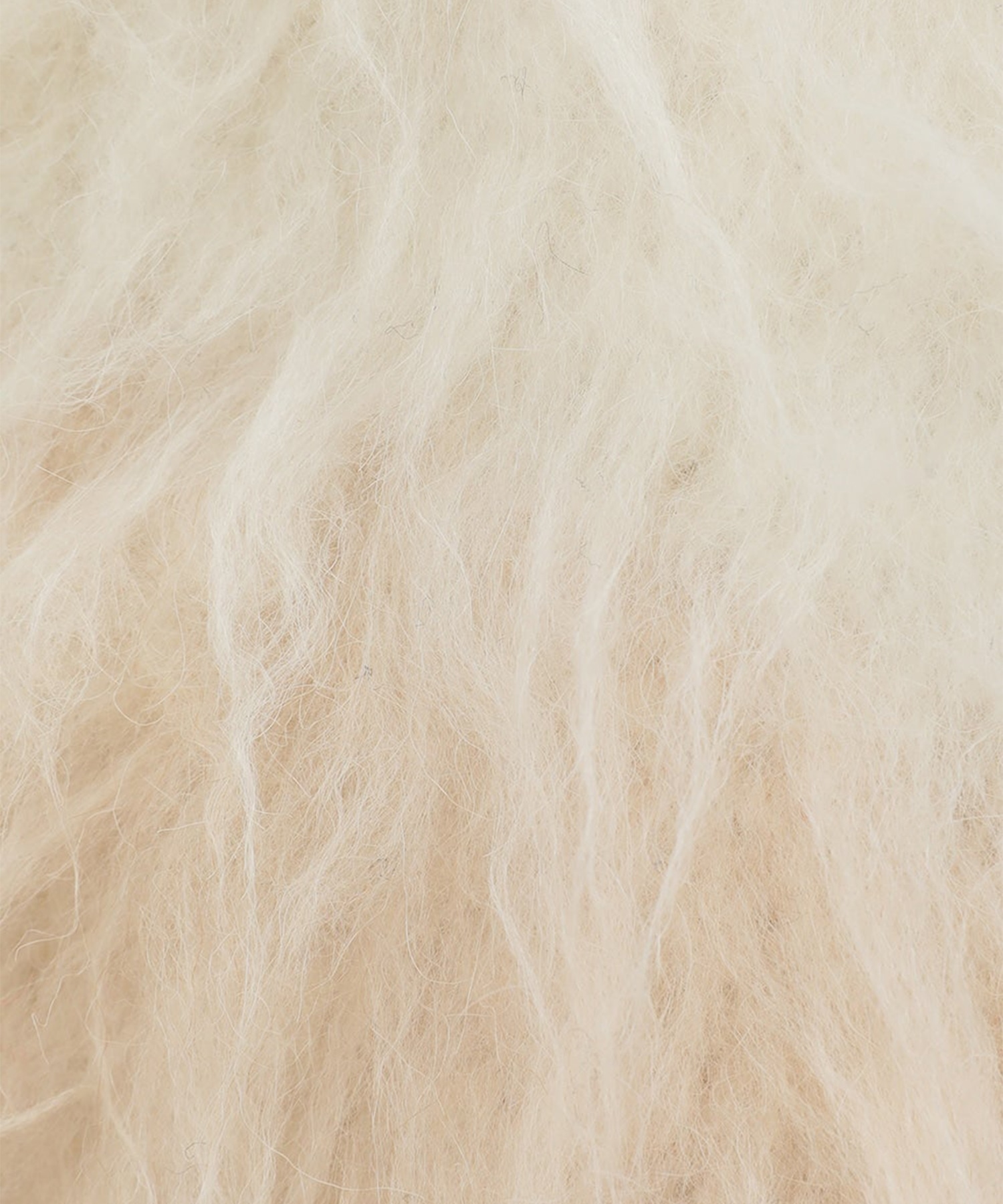 BI COLOR SHAGGY KNIT CARDIGAN CLANE