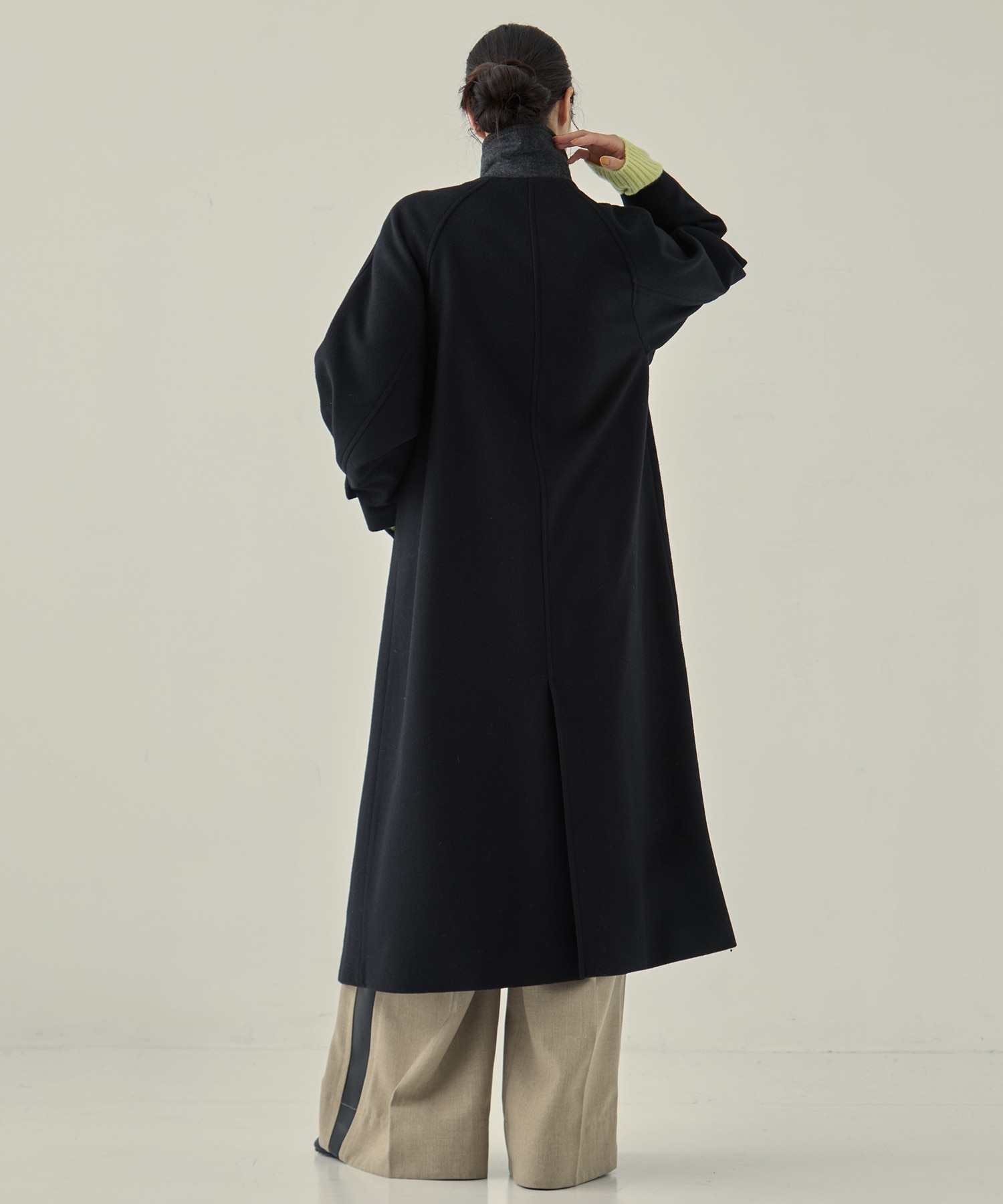 Stand Collar Wool Coat STUDIOUS