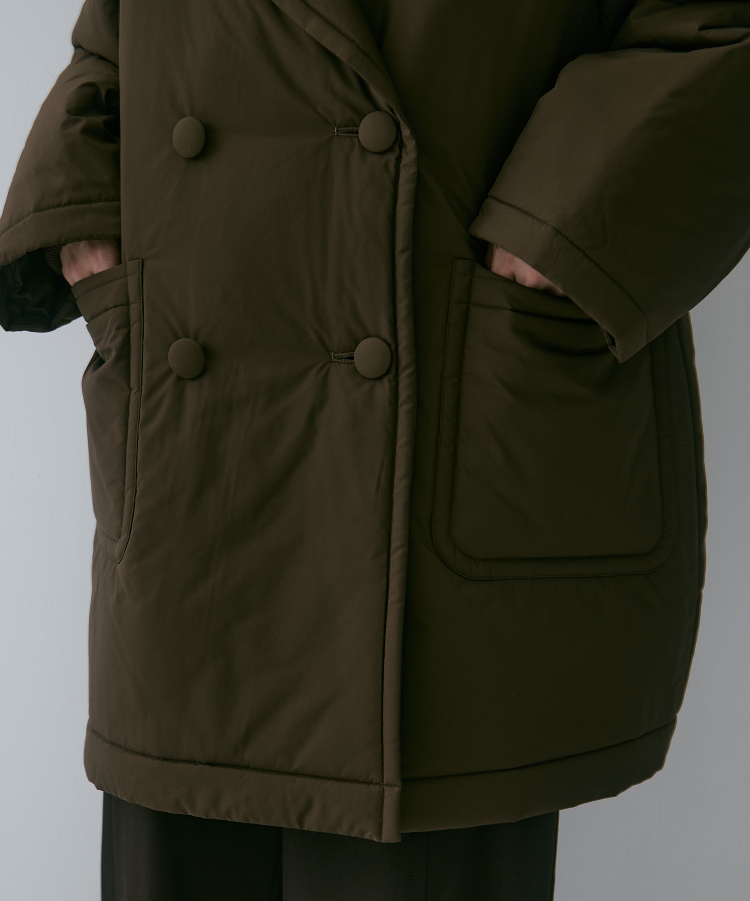 PADDED BUTTON COAT STUDIOUS