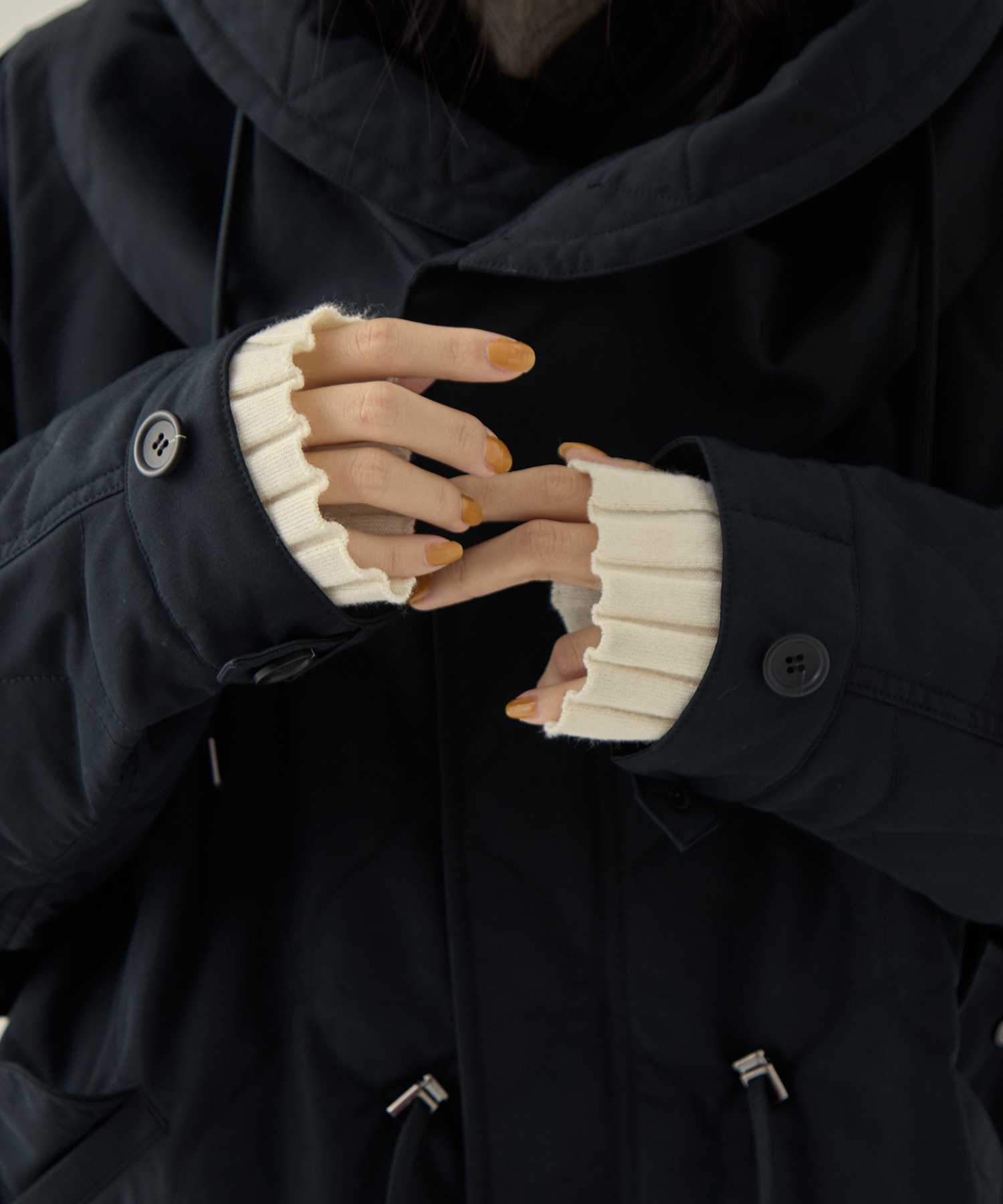 リサイクル60/40クロスキルティング モッズコート VACHEMENT