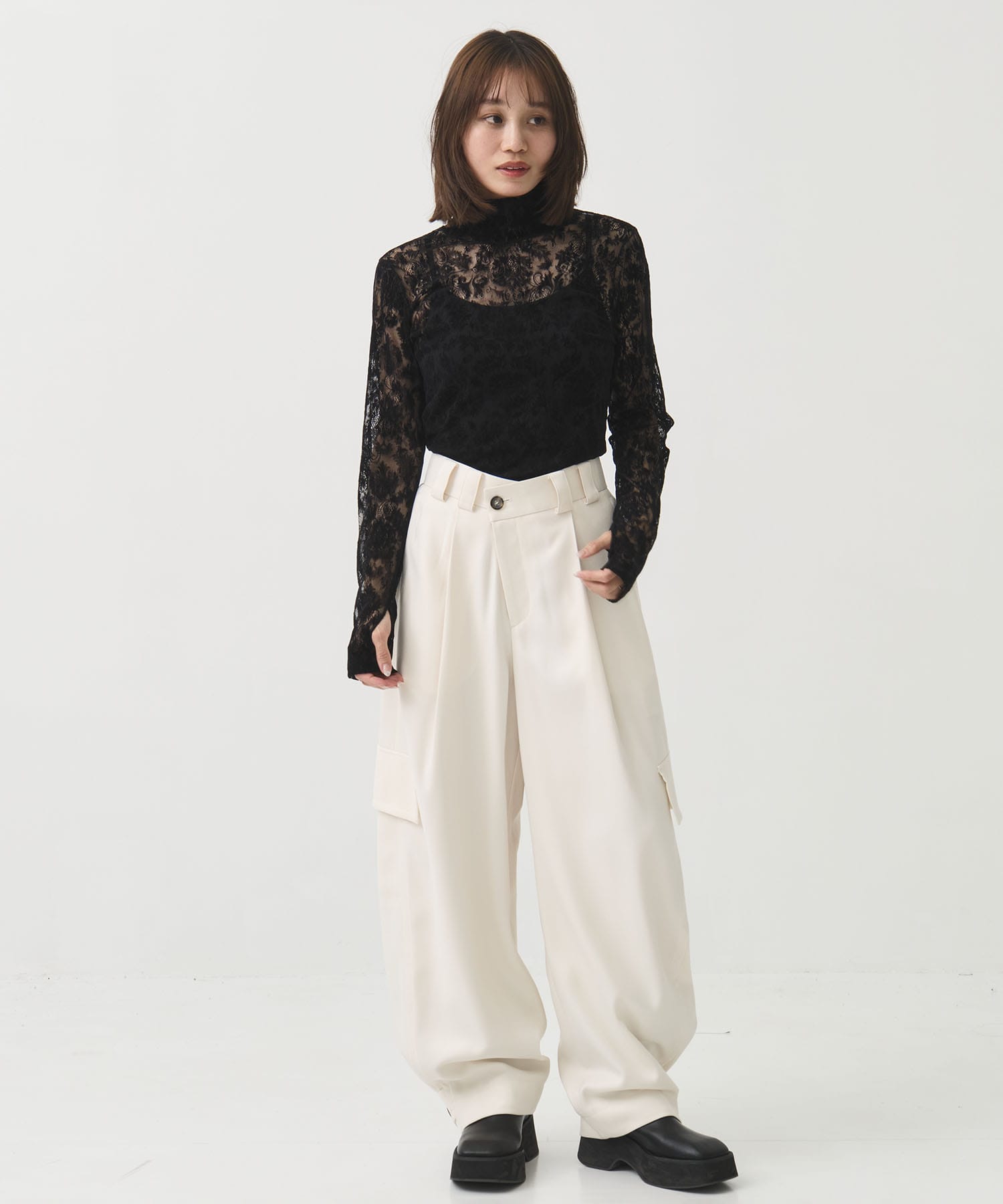 Barrel Leg Cargo Trousers STUDIOUS