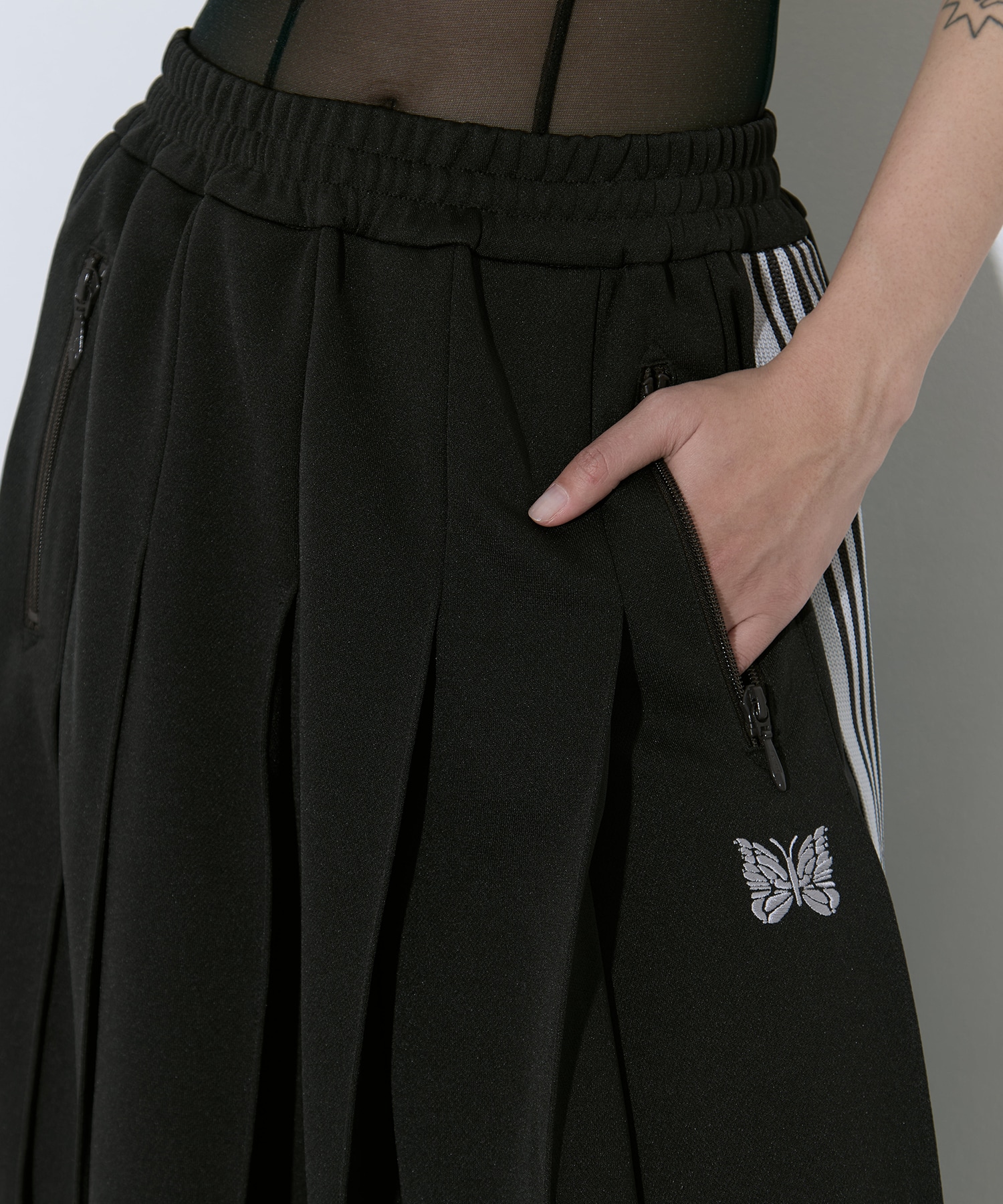 Pleated Track Skirt - Poly Smooth 