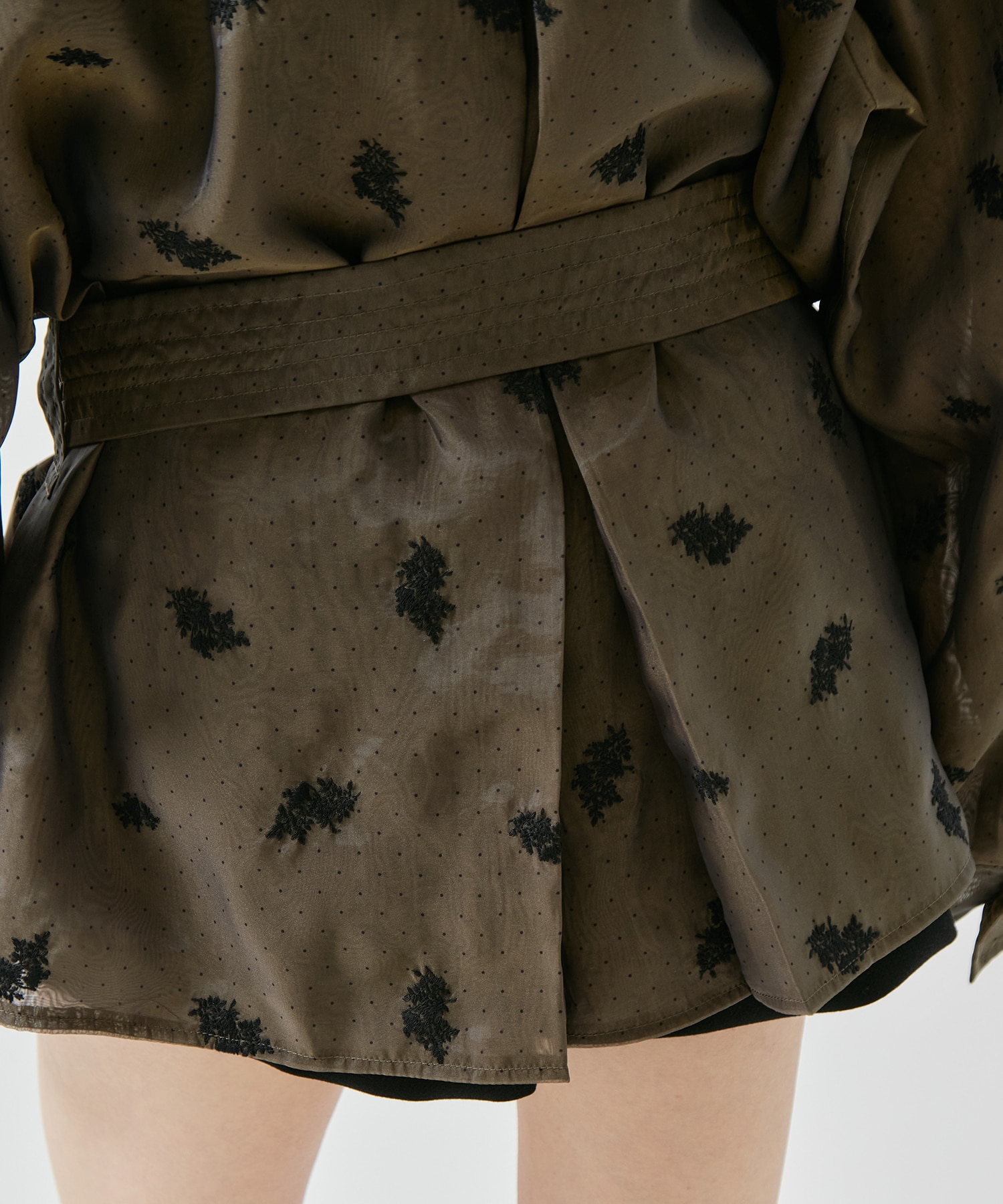 DOT FLOWER VEIL TRENCH AMERI