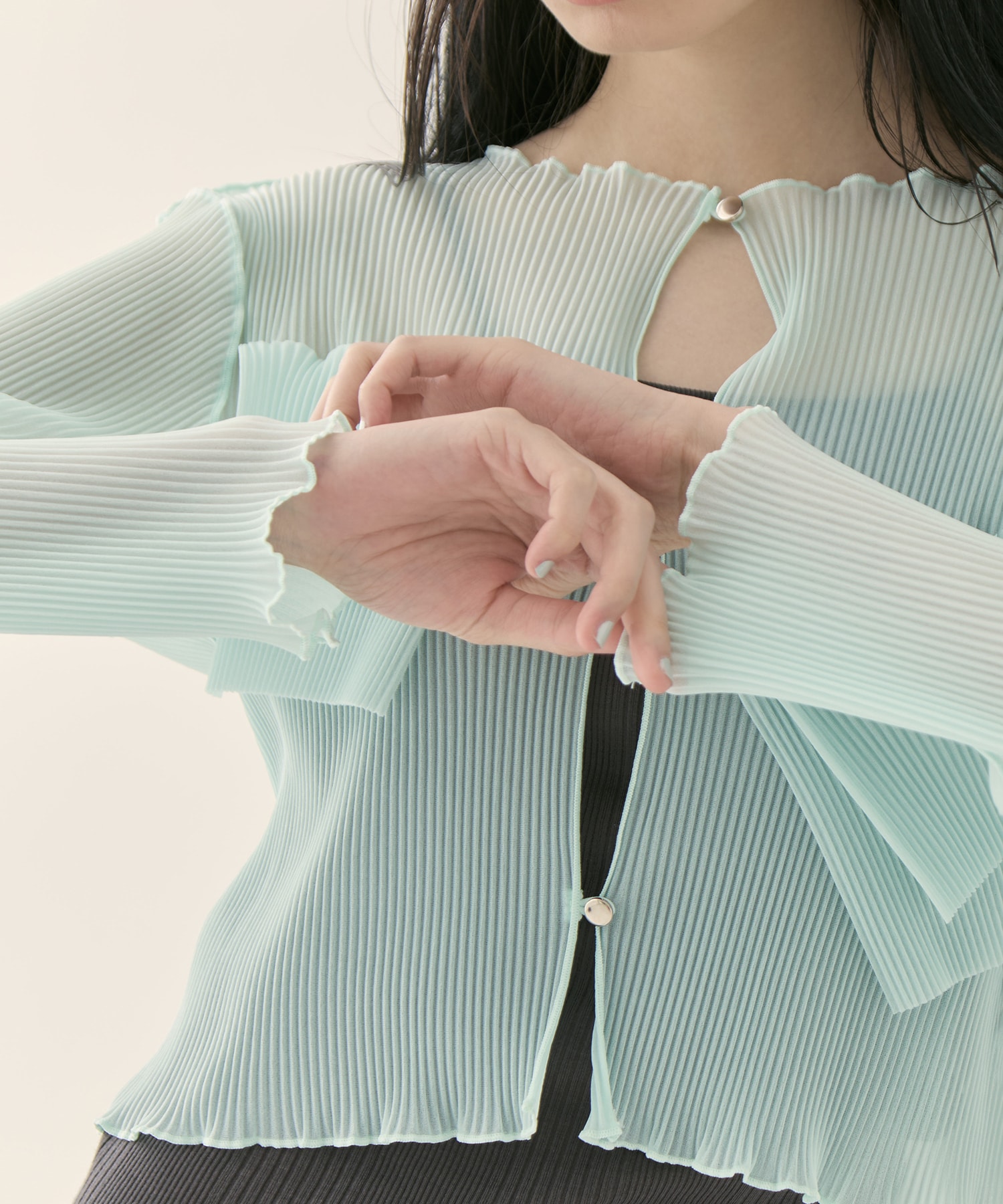 別注 SHEER CARDIGAN kotohayokozawa