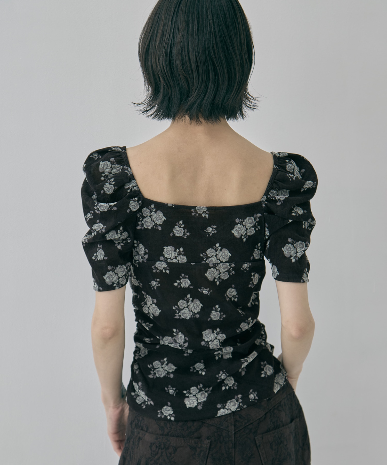 別注 VELOUR ROSE TEE FETICO