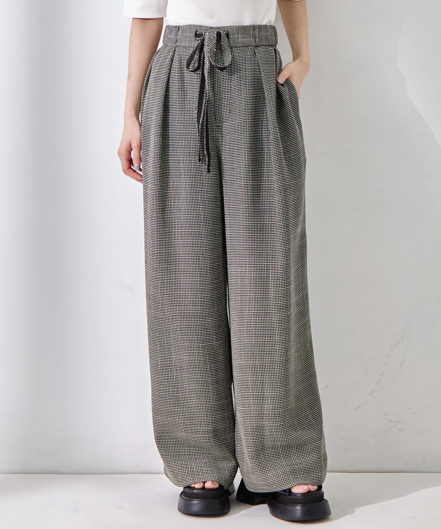 Washable Mesh Relax Trousers STUDIOUS