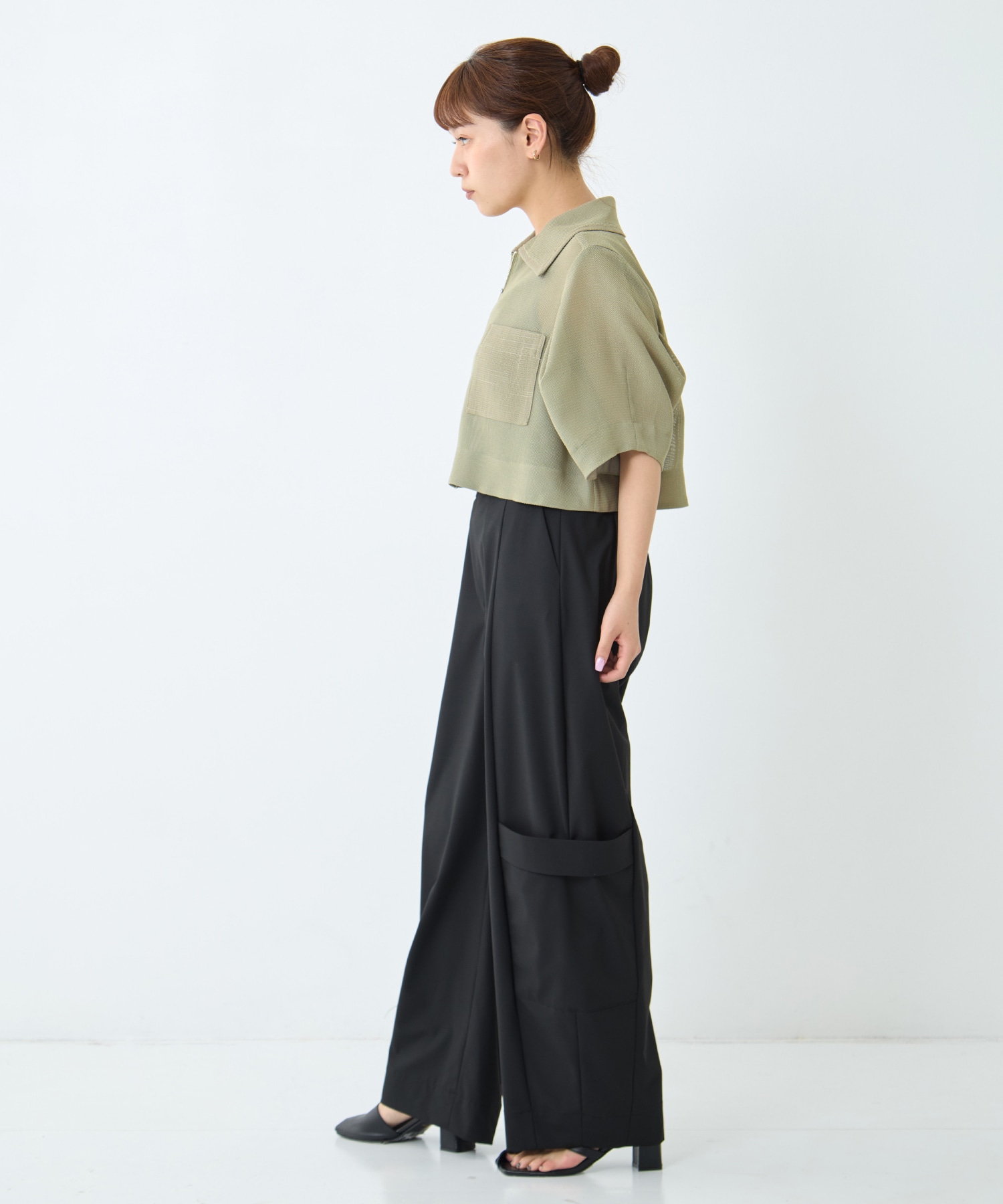 Soft Barrel Leg Flap Cargo Trousers STUDIOUS