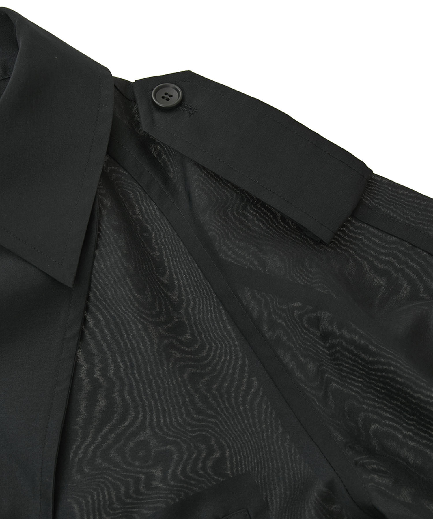 SHEER SHORT TRENCH JACKET CLANE