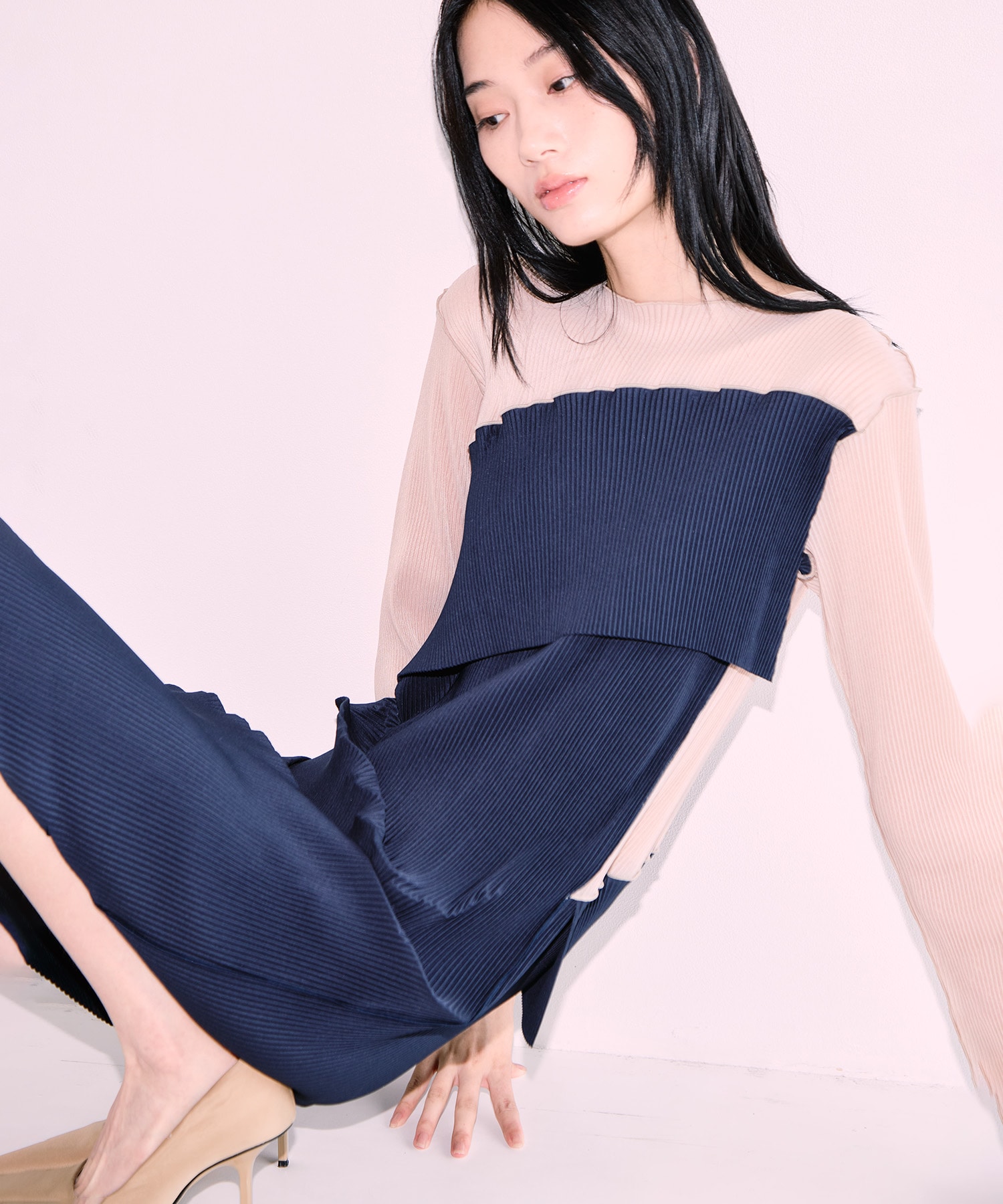 別注 SHEER DOCKING DRESS kotohayokozawa