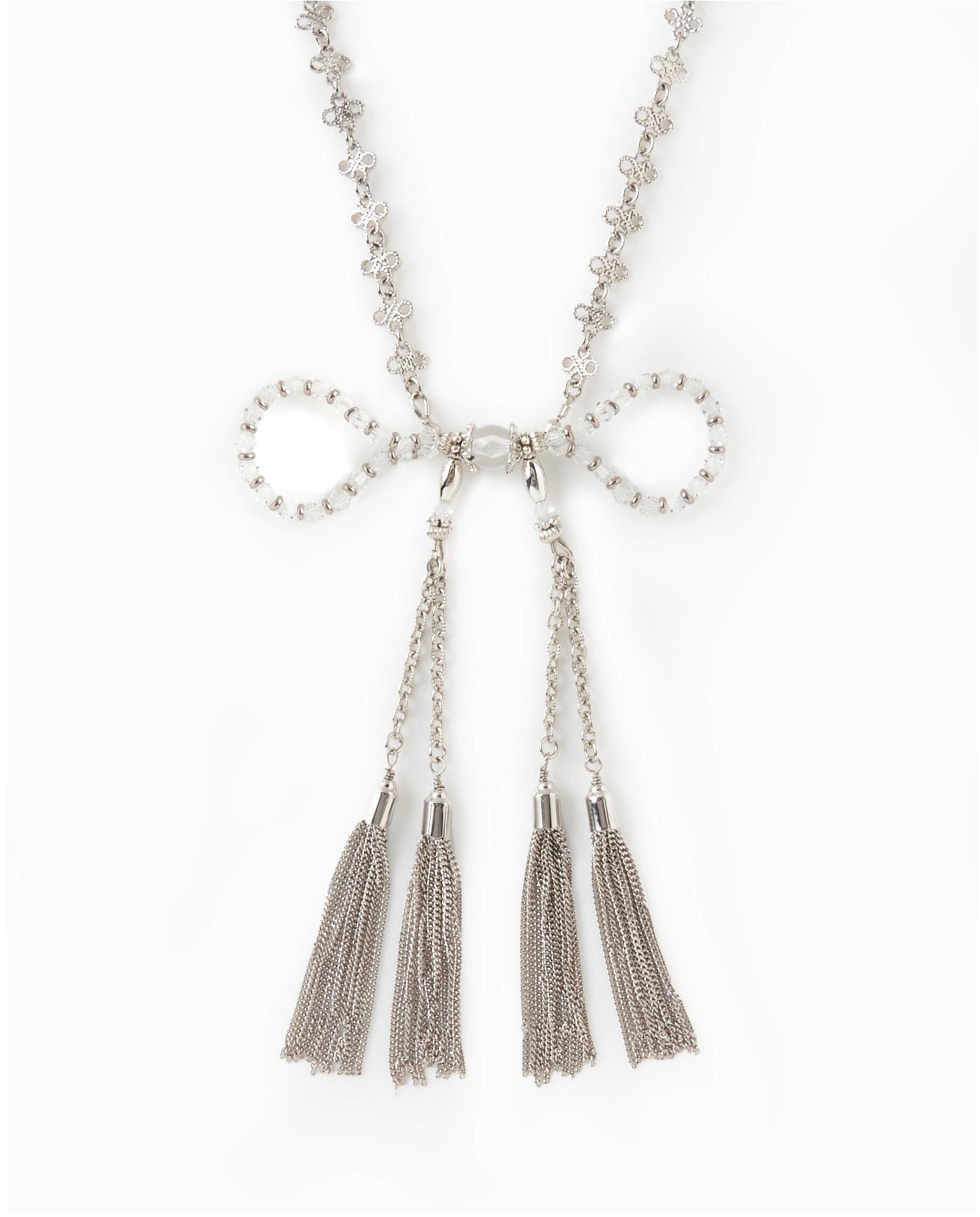 crystal ribbon chain necklace tanakadaisuke