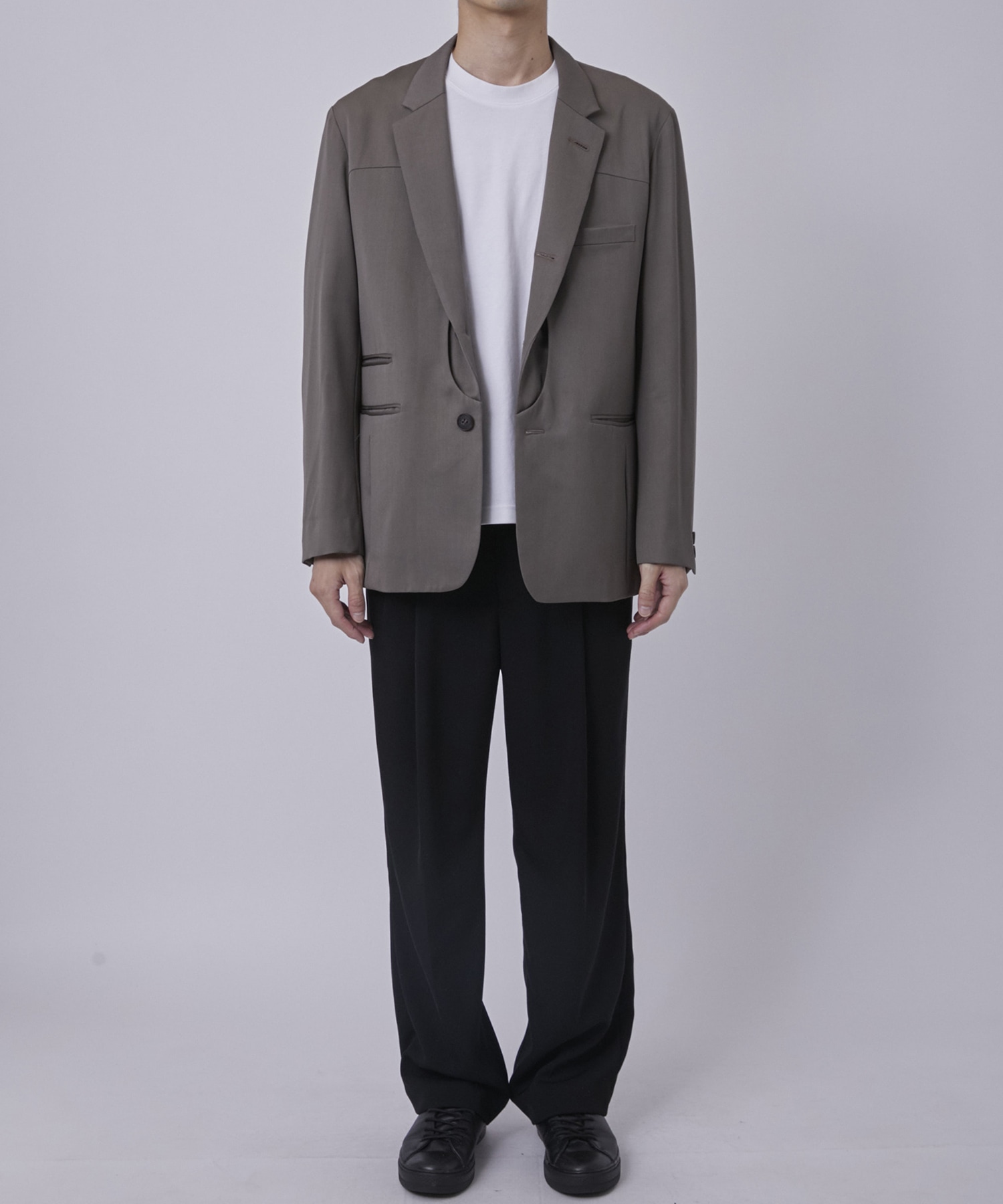 Wool tailored work jacket MATSUFUJI