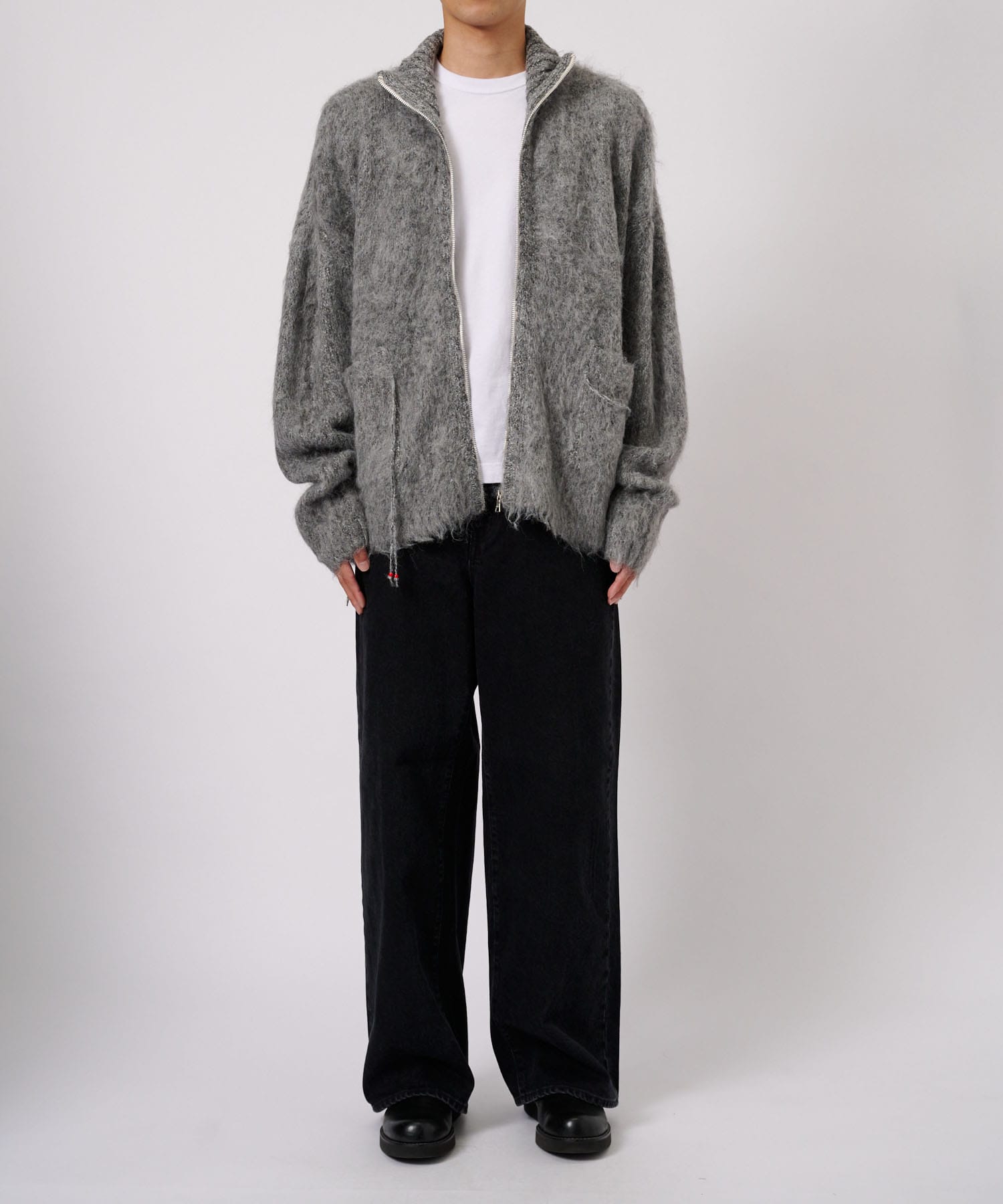 SHAGGY DRIVERS KNIT JACKET FACCIES