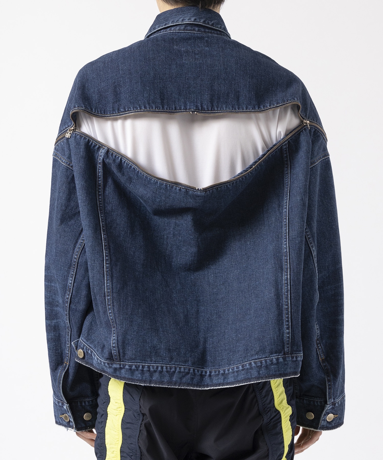 ZIPPER DENIM JACKET FACETASM